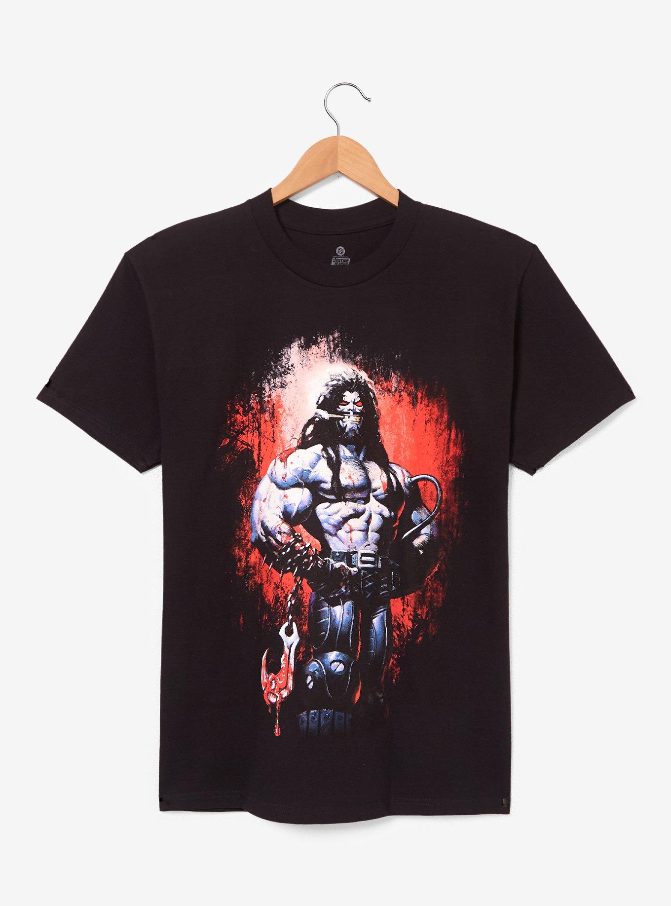 DC Comics Supergirl Lobo Portrait T-Shirt - BoxLunch Exclusive, BLACK, alternate
