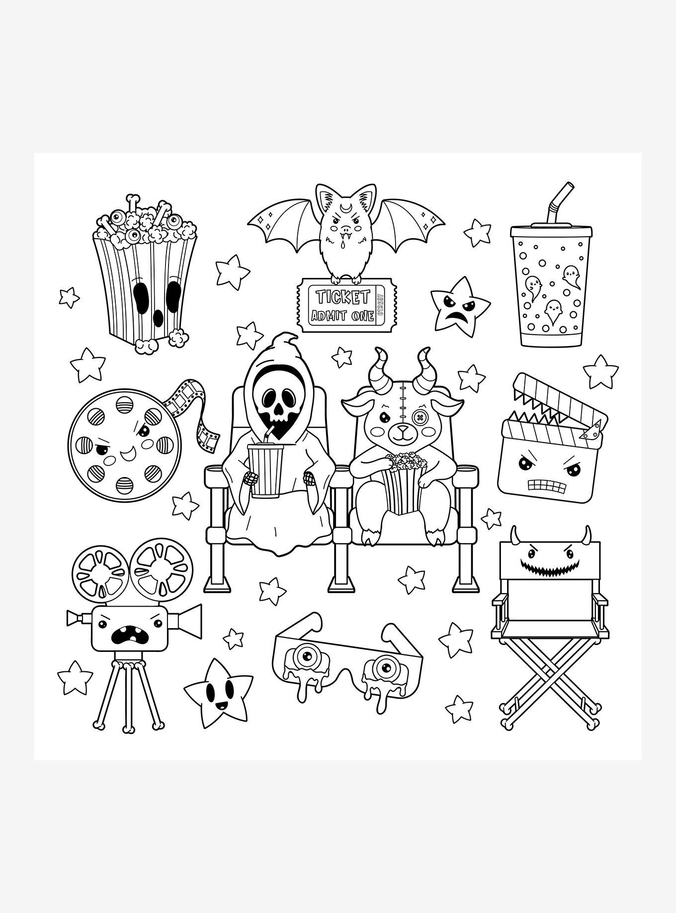 The Creepy Cute Goth Coloring book, , hi-res