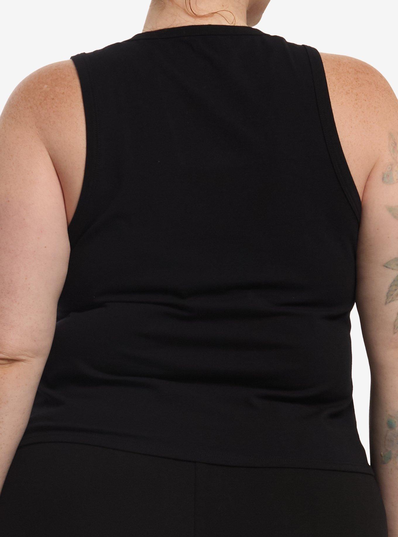 Bleached Rib Cage Girls Muscle Tank Top Plus Size, MULTI, alternate