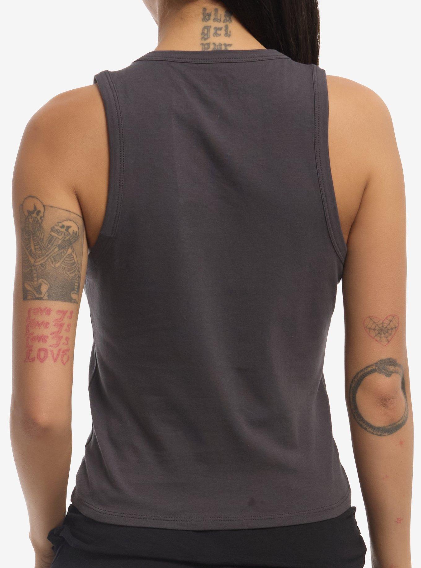 Social Collision Rhinestone Cross Girls Tank Top, , hi-res