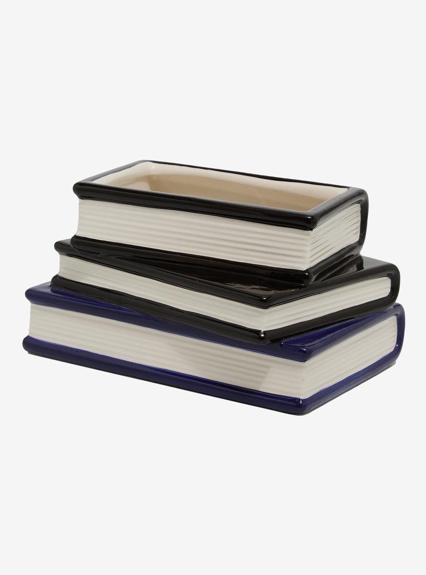 Horror Book Stack Figural Vase