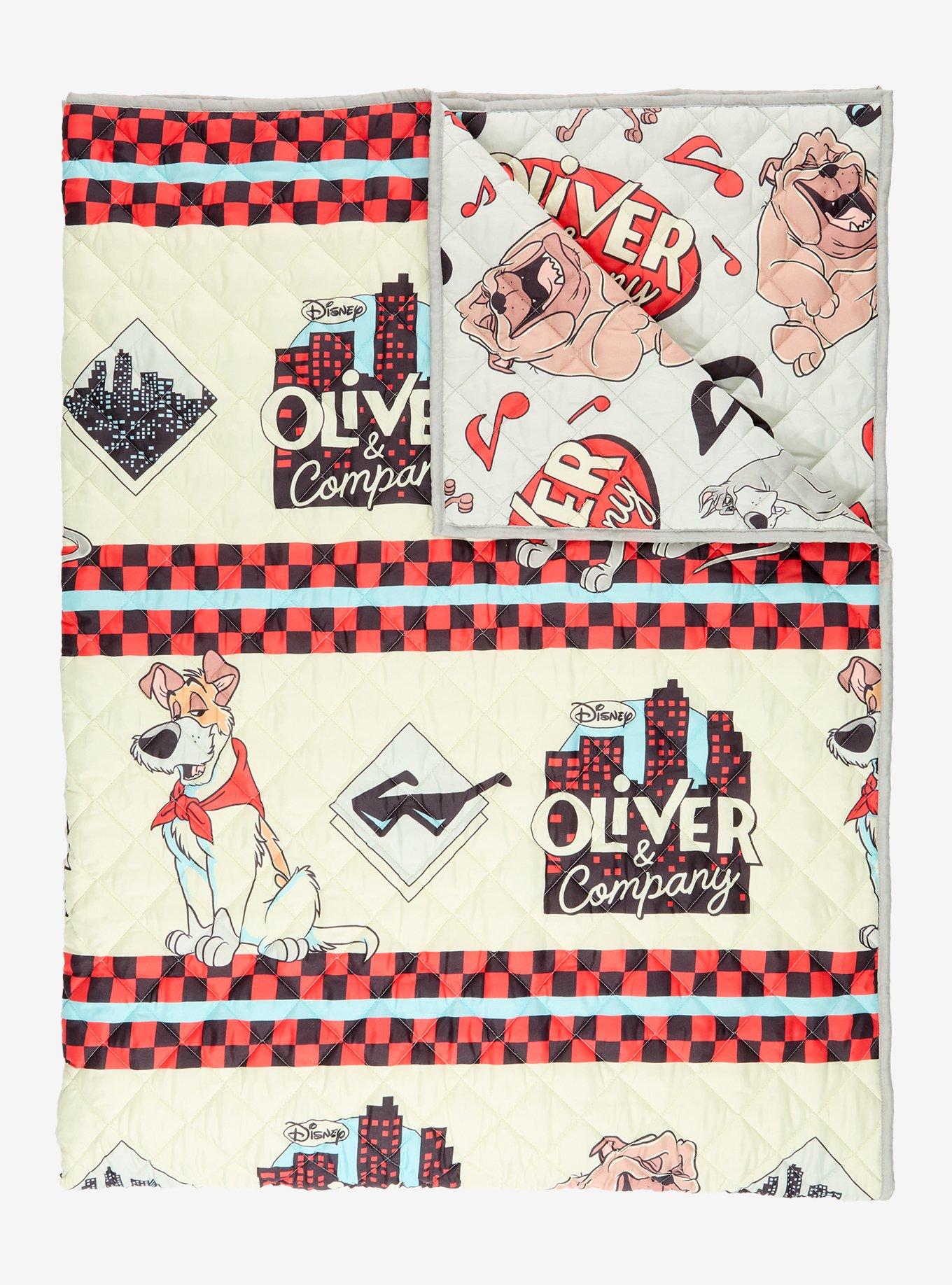 Disney Oliver and Company Retro Quilted Blanket &mdash; BoxLunch Exclusive, , hi-res