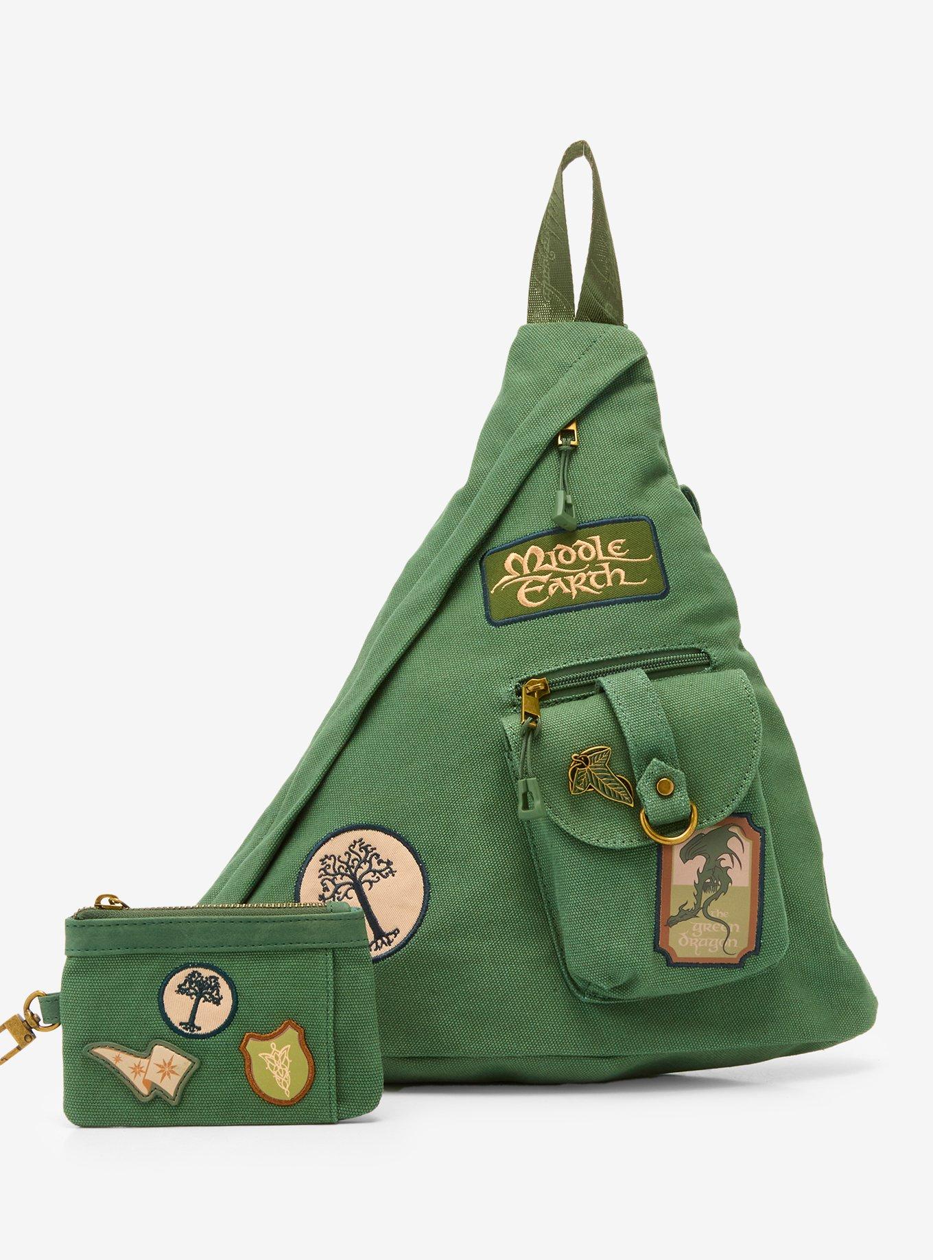 The Lord of the Rings Patches Canvas Sling Crossbody Bag - BoxLunch Exclusive, , alternate - view 4