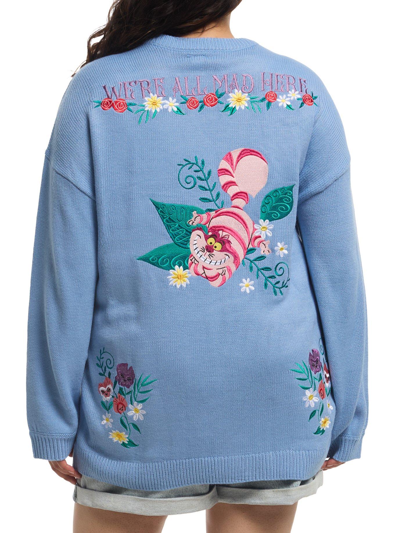Her Universe Disney Alice In Wonderland Embroidered Cardigan Plus Size, , hi-res