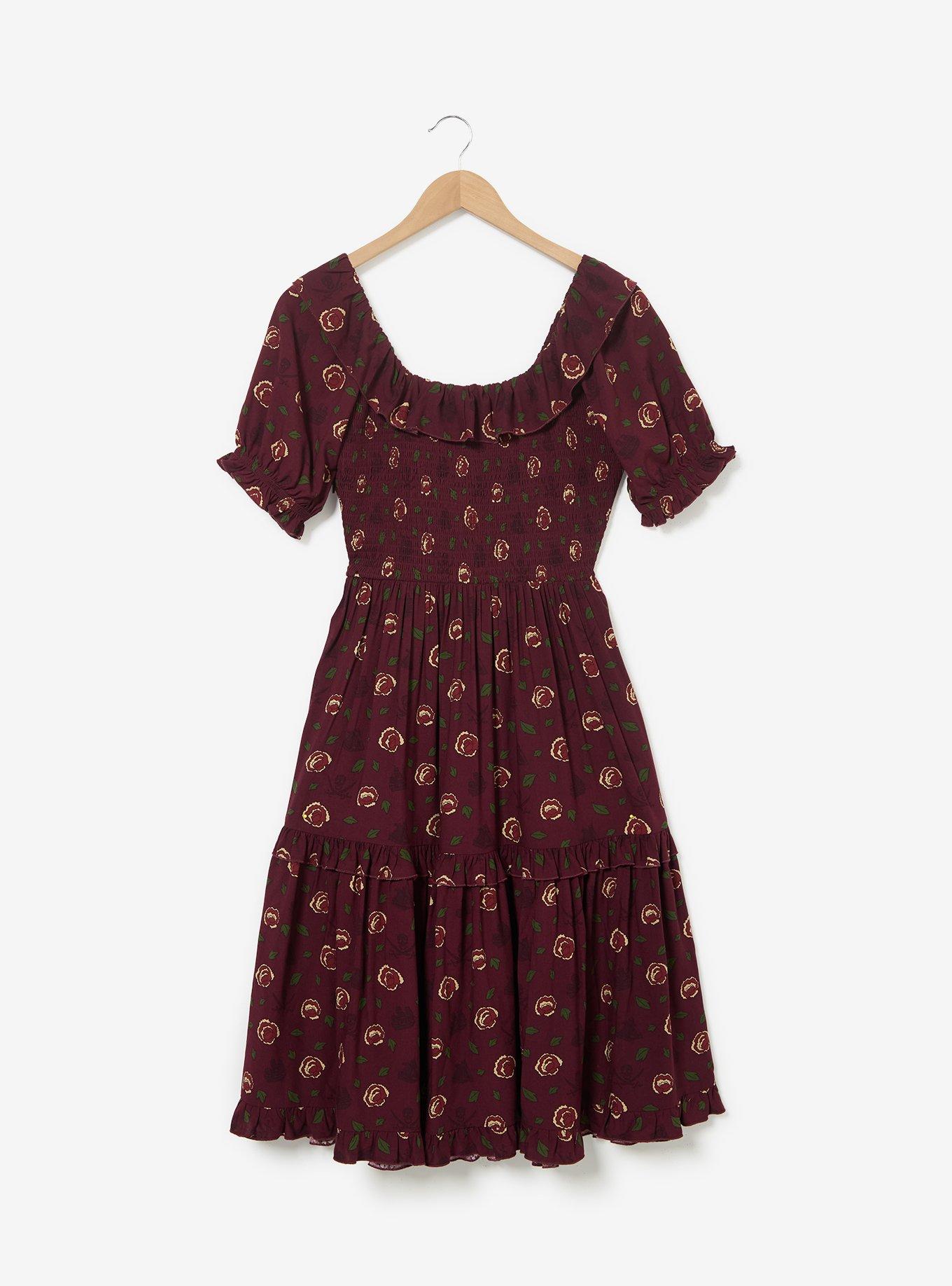 Disney Pirates of the Caribbean Icons Allover Print Midi Dress, , hi-res