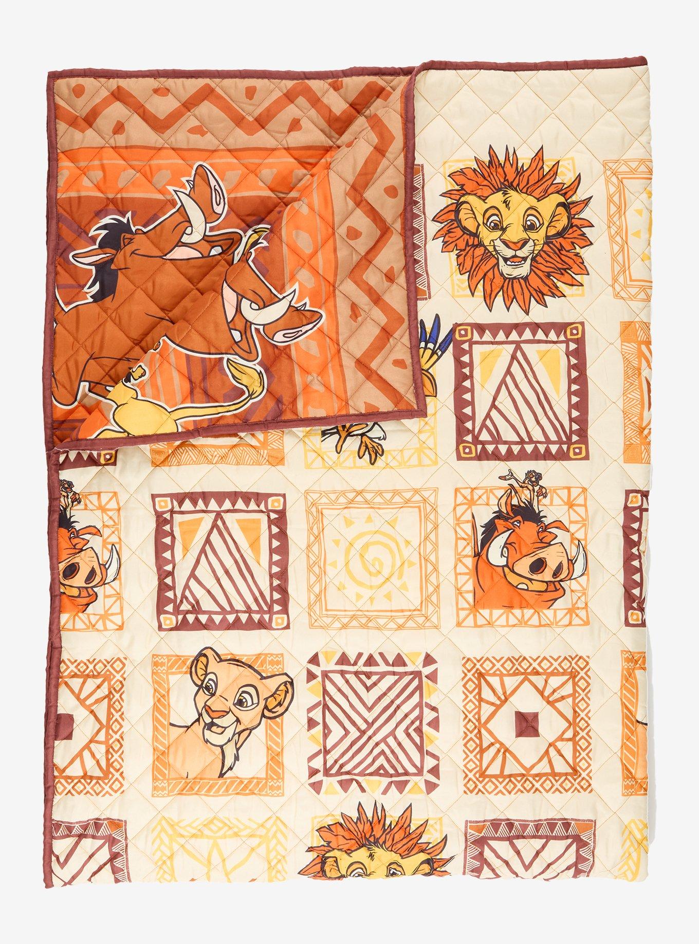 Disney The Lion King Retro Quilted Blanket &mdash; BoxLunch Exclusive, , hi-res