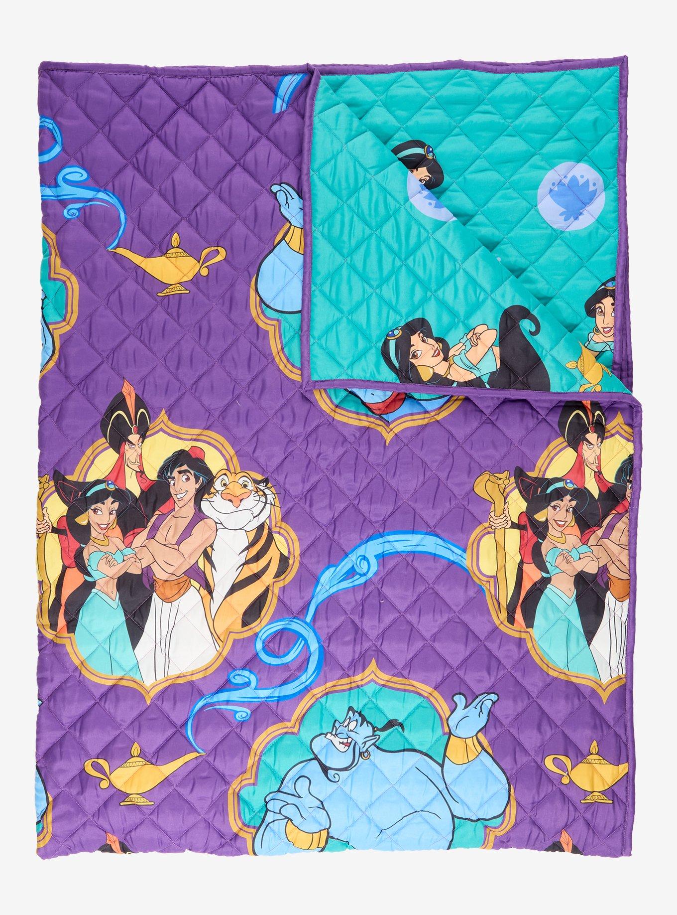 Disney Aladdin Retro Quilted Blanket &mdash; BoxLunch Exclusive, , hi-res