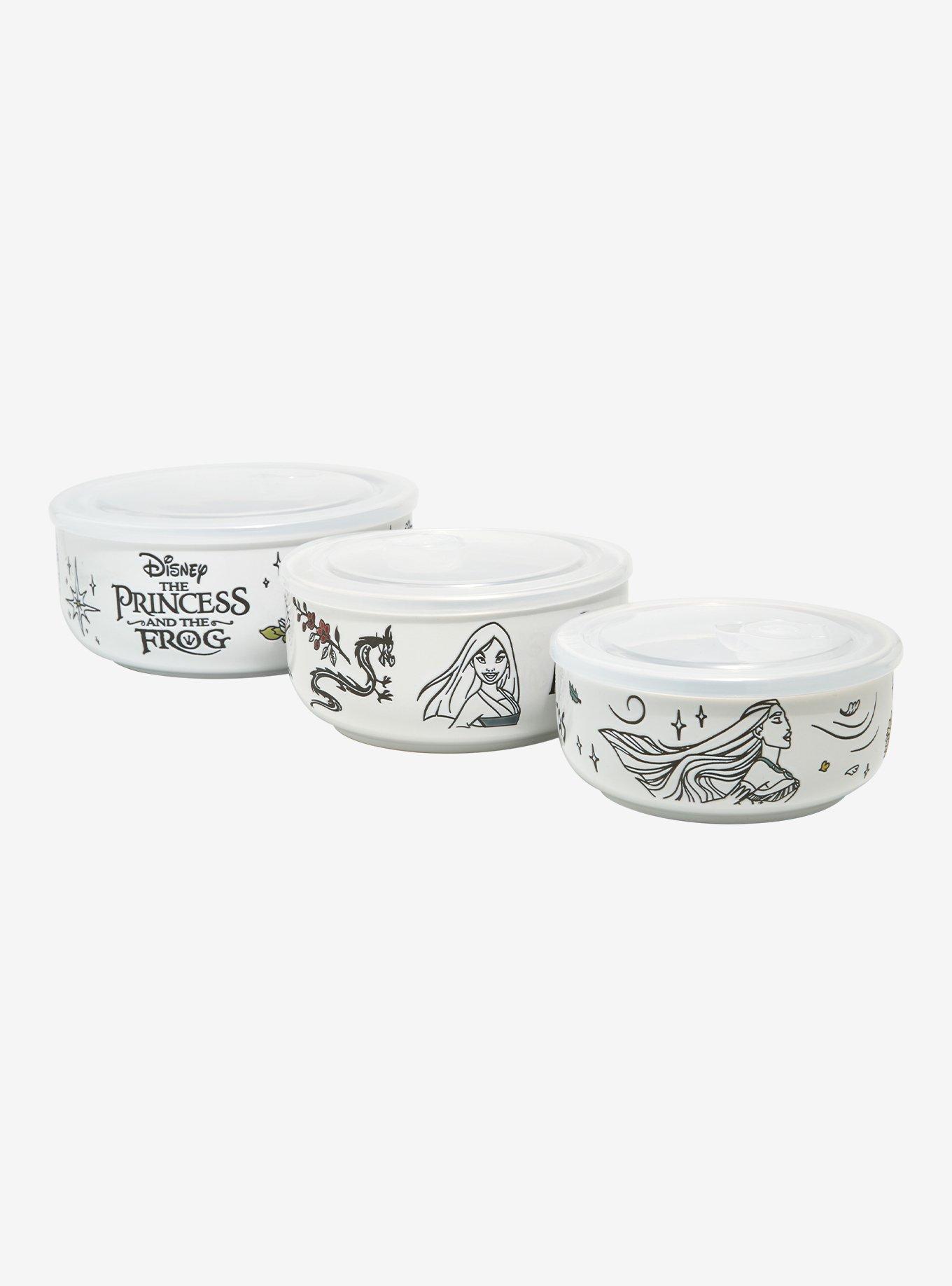 Disney Princess Tonal Icons Bowl & Lid Set - BoxLunch Exclusive, , hi-res
