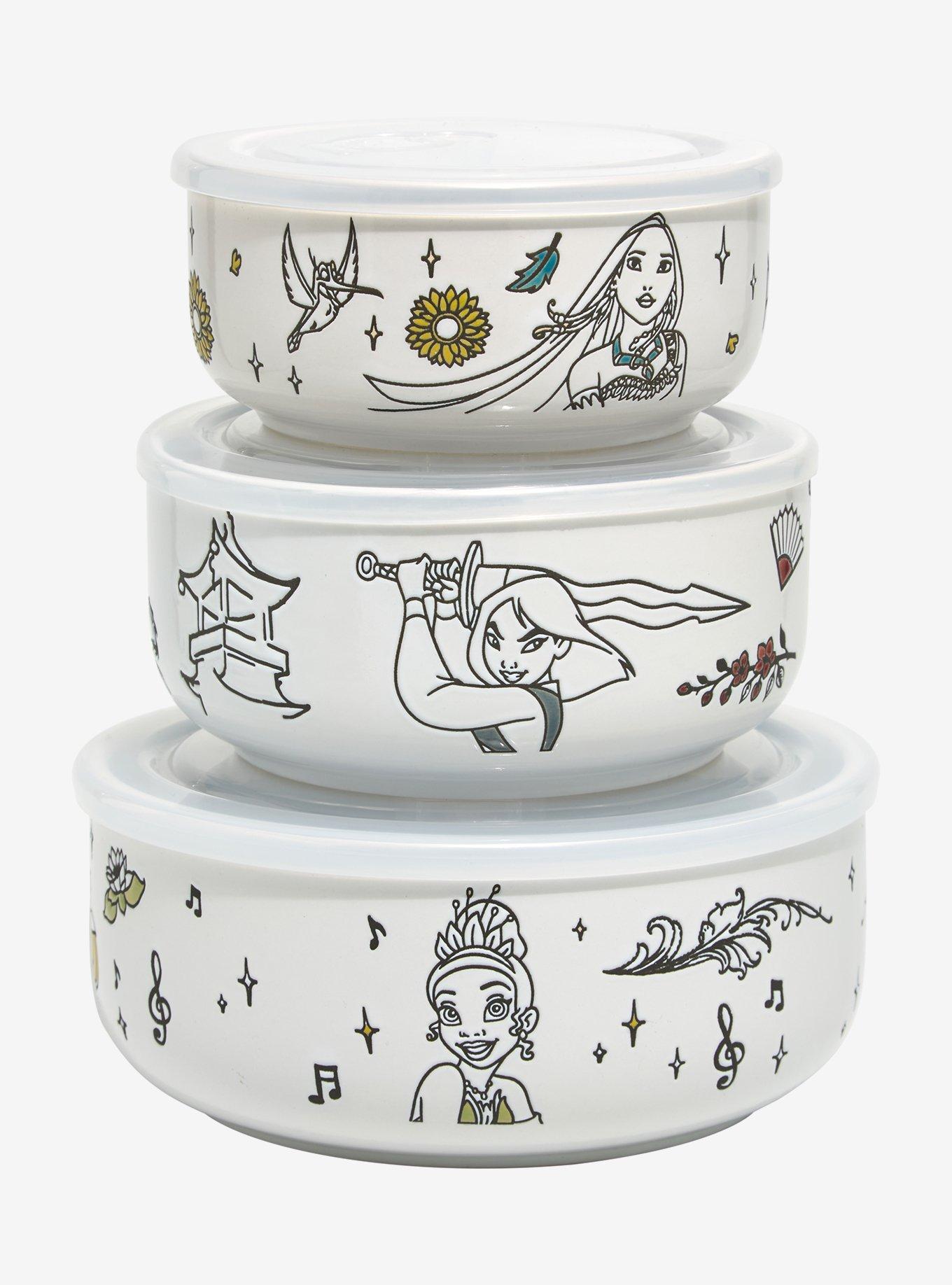 Disney Princess Tonal Icons Bowl & Lid Set - BoxLunch Exclusive, , alternate - view 3