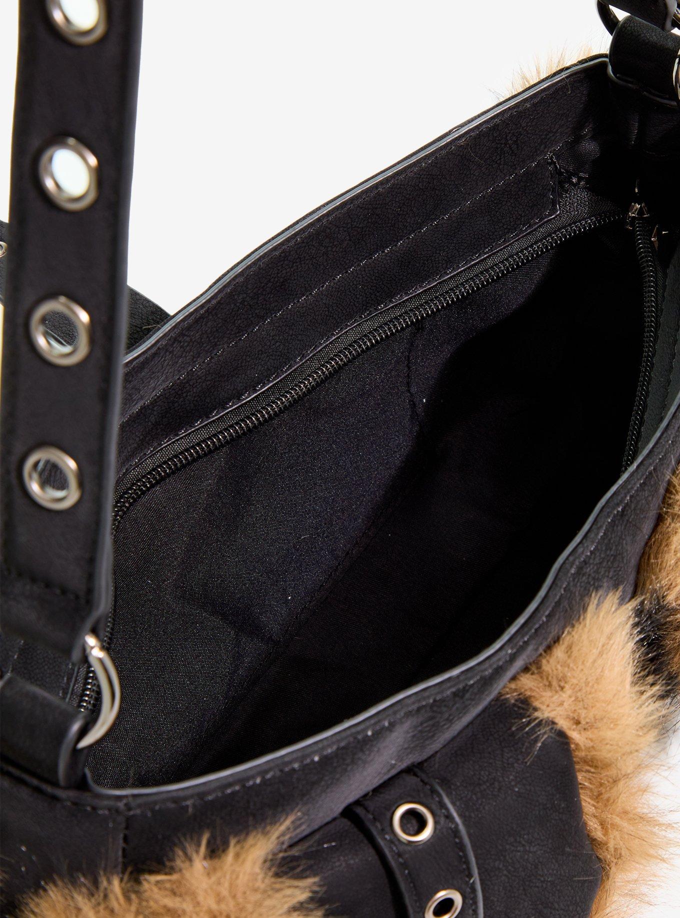 Fur Trim Star Charm Shoulder Bag, , alternate - view 5