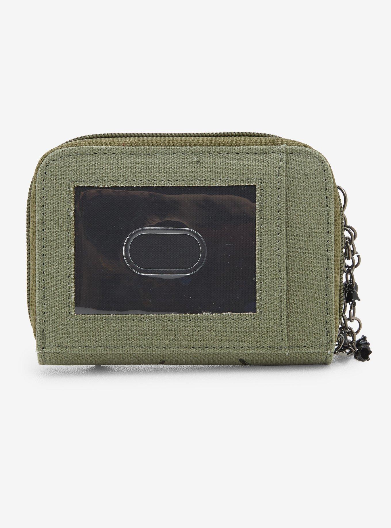 Forest Green Icons Chain Mini Wallet, , alternate - view 3