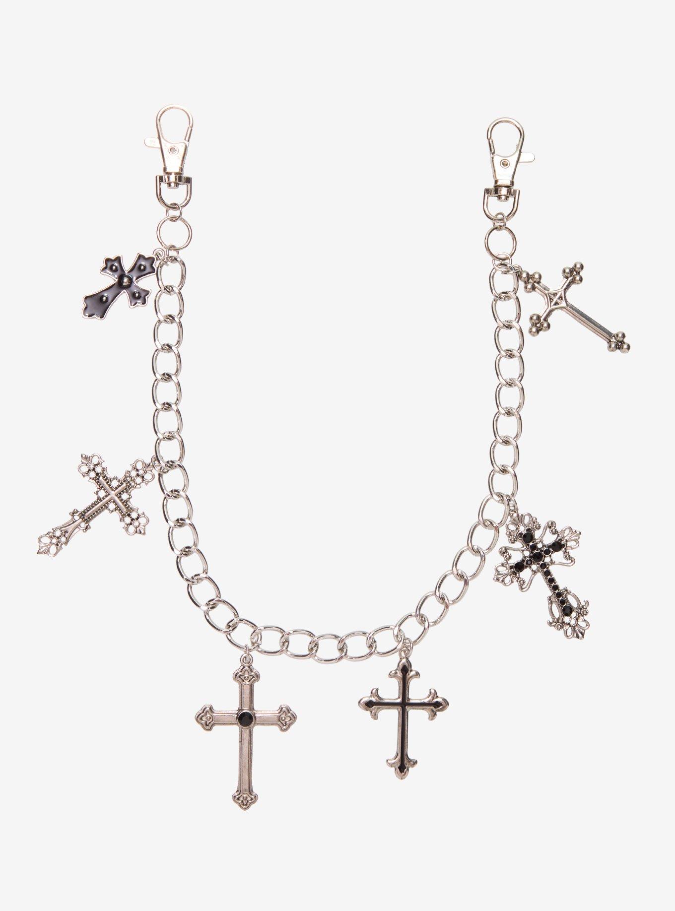 Multi Cross 13" Wallet Chain, , hi-res