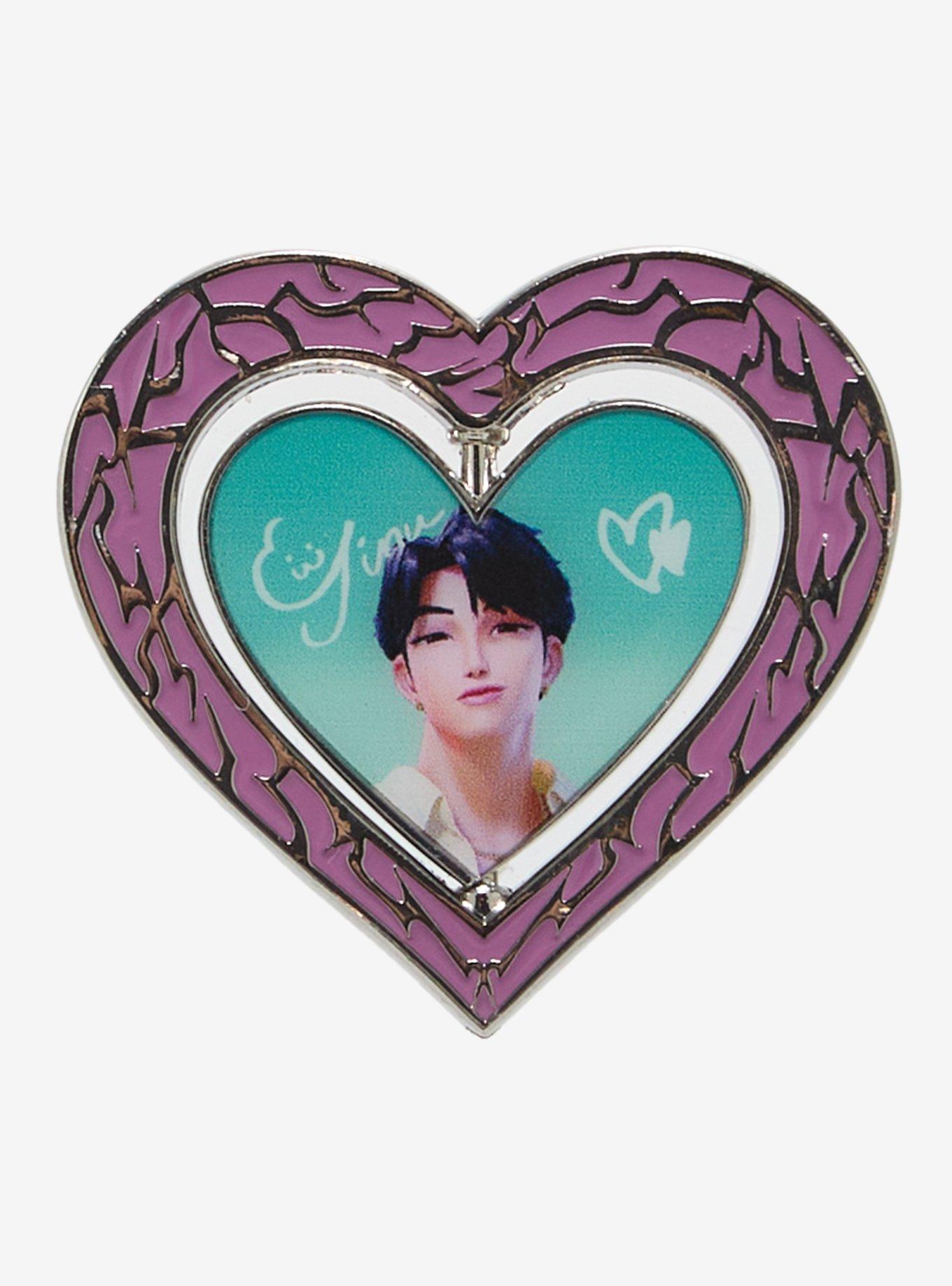 KPop Demon Hunters Jinu Glow-In-The-Dark Flip Enamel Pin, , hi-res