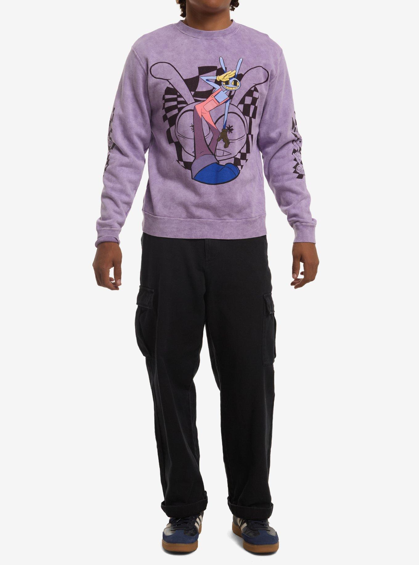 The Amazing Digital Circus Jax Purple Wash Sweatshirt, , hi-res