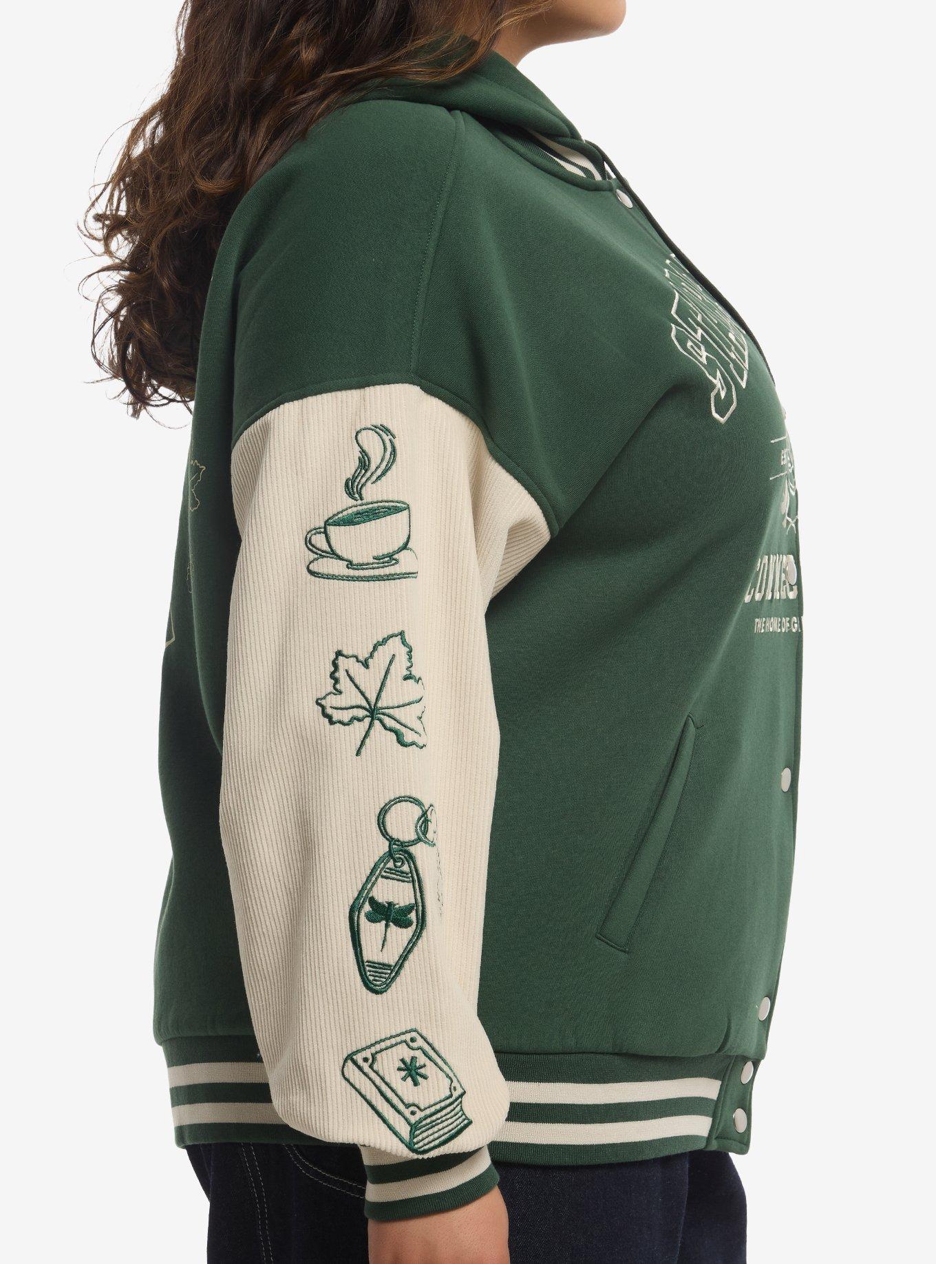 Gilmore Girls Stars Hollow Girls Varsity Jacket Plus Size, MULTI, alternate - view 4