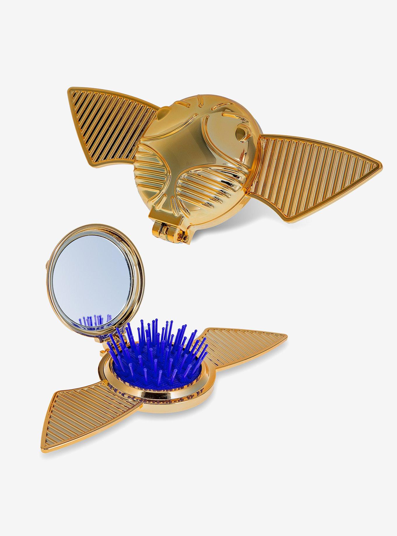Mad Beauty Harry Potter Golden Snitch Compact Mirror & Pop Out Brush, , hi-res