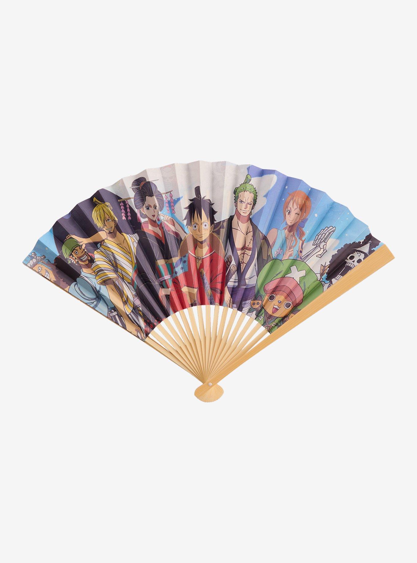 One Piece Characters Double-Sided Handheld Fan, , hi-res