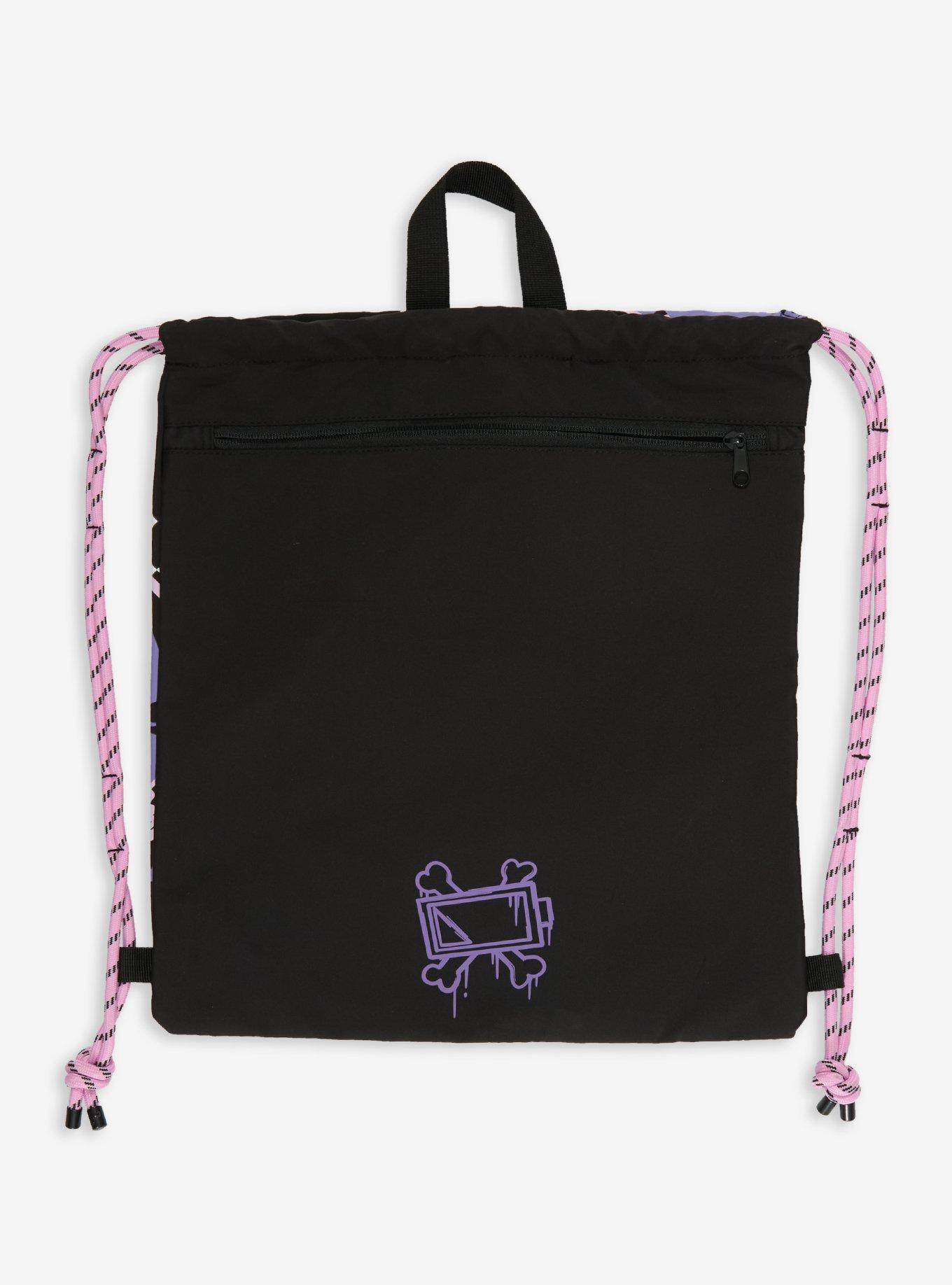 Murder Drones Uzi Glow-In-The Dark Drawstring Backpack, , alternate - view 3