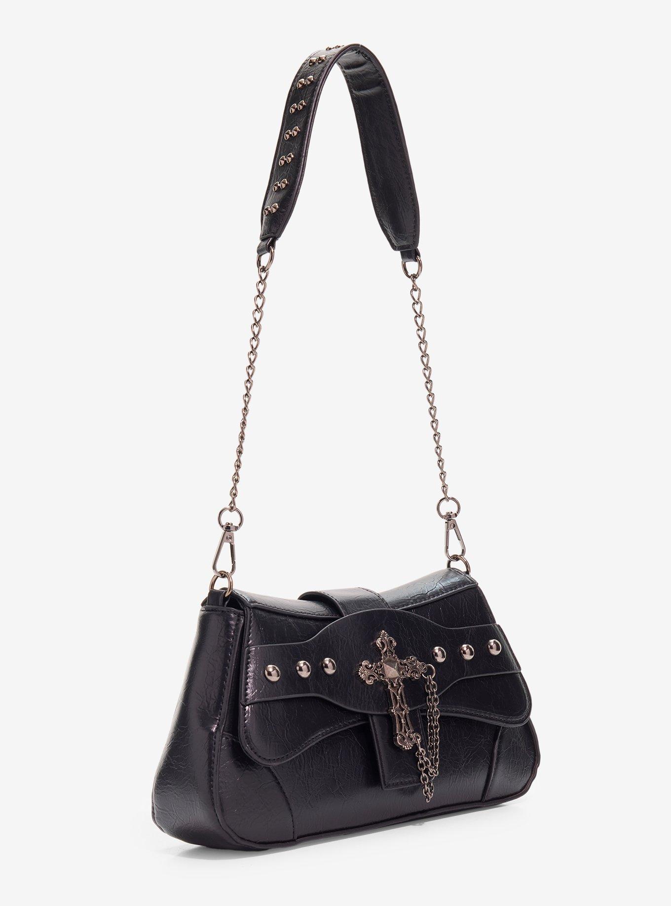 Social Collision Chained Cross Shoulder Bag, , hi-res