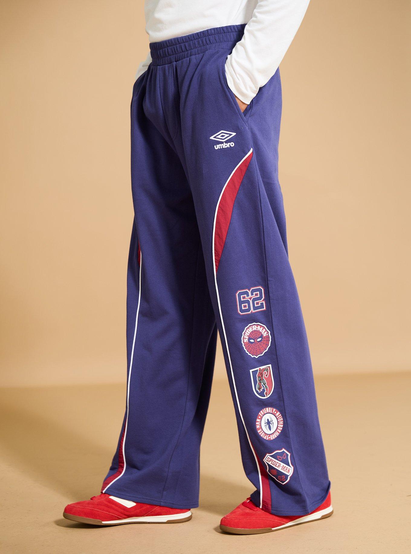 Marvel Spider-Man x Umbro Wide Leg Fleece Pants - BoxLunch Exclusive, RED, alternate - view 4