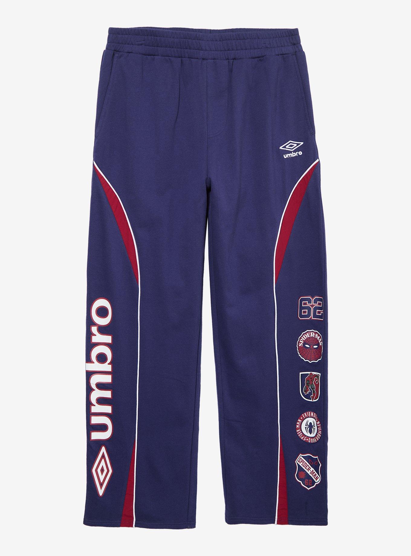 Marvel Spider-Man x Umbro Wide Leg Fleece Pants - BoxLunch Exclusive, RED, alternate - view 5