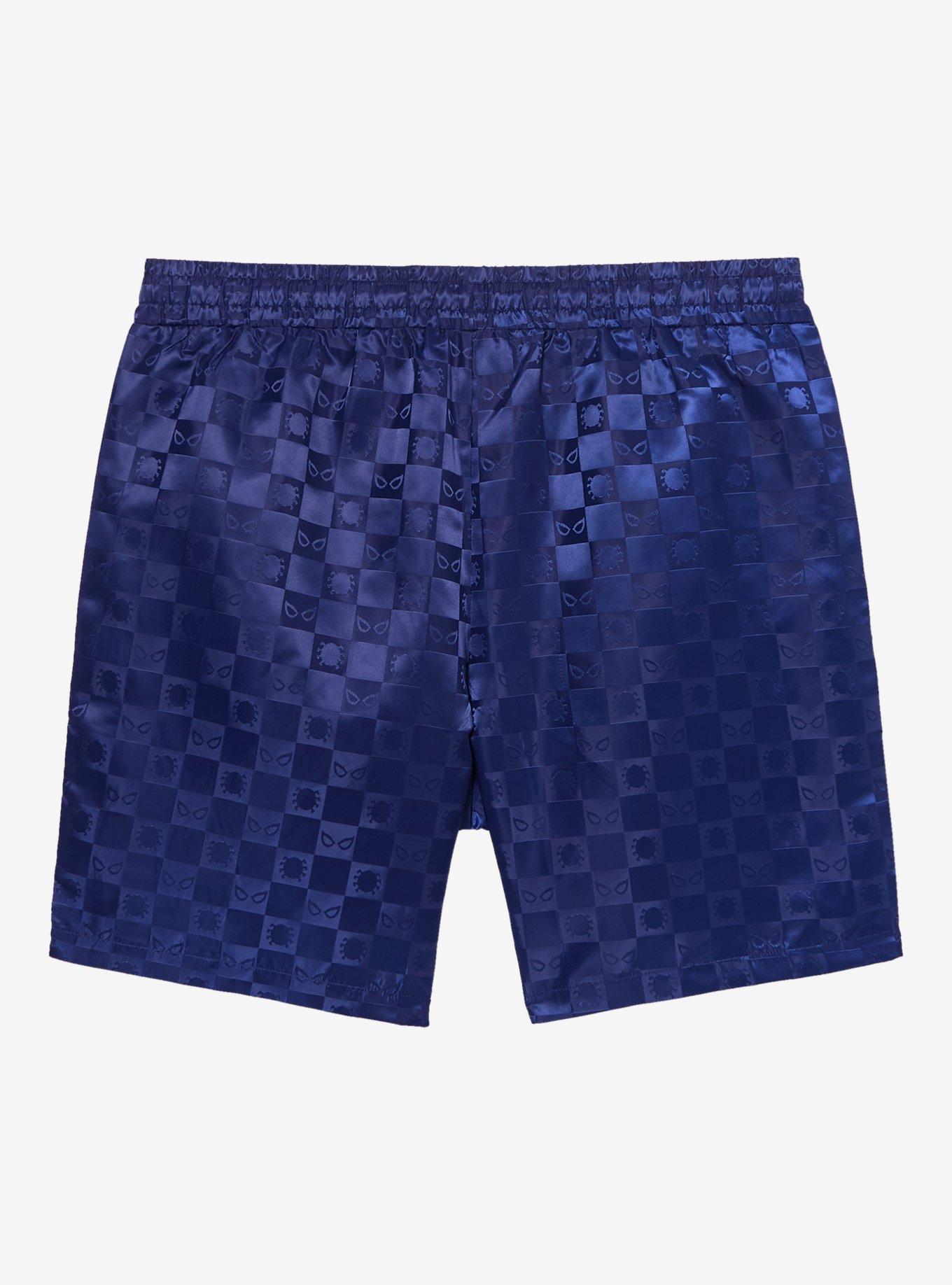 Marvel Spider-Man x Umbro Checkered Shorts - BoxLunch Exclusive, RED, alternate - view 6