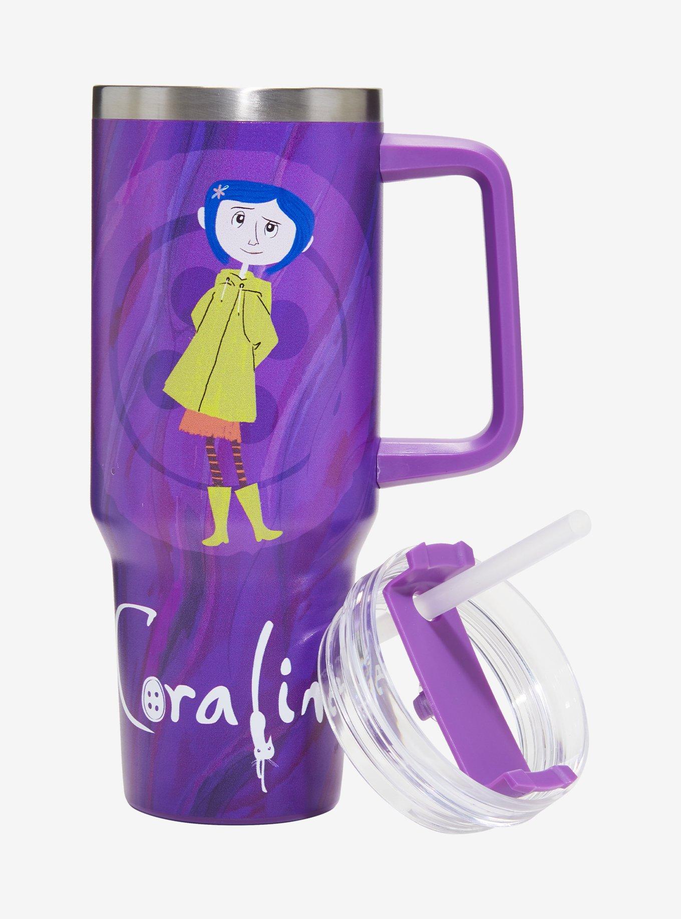 Coraline Swirl Stainless Steel Travel Cup, , hi-res