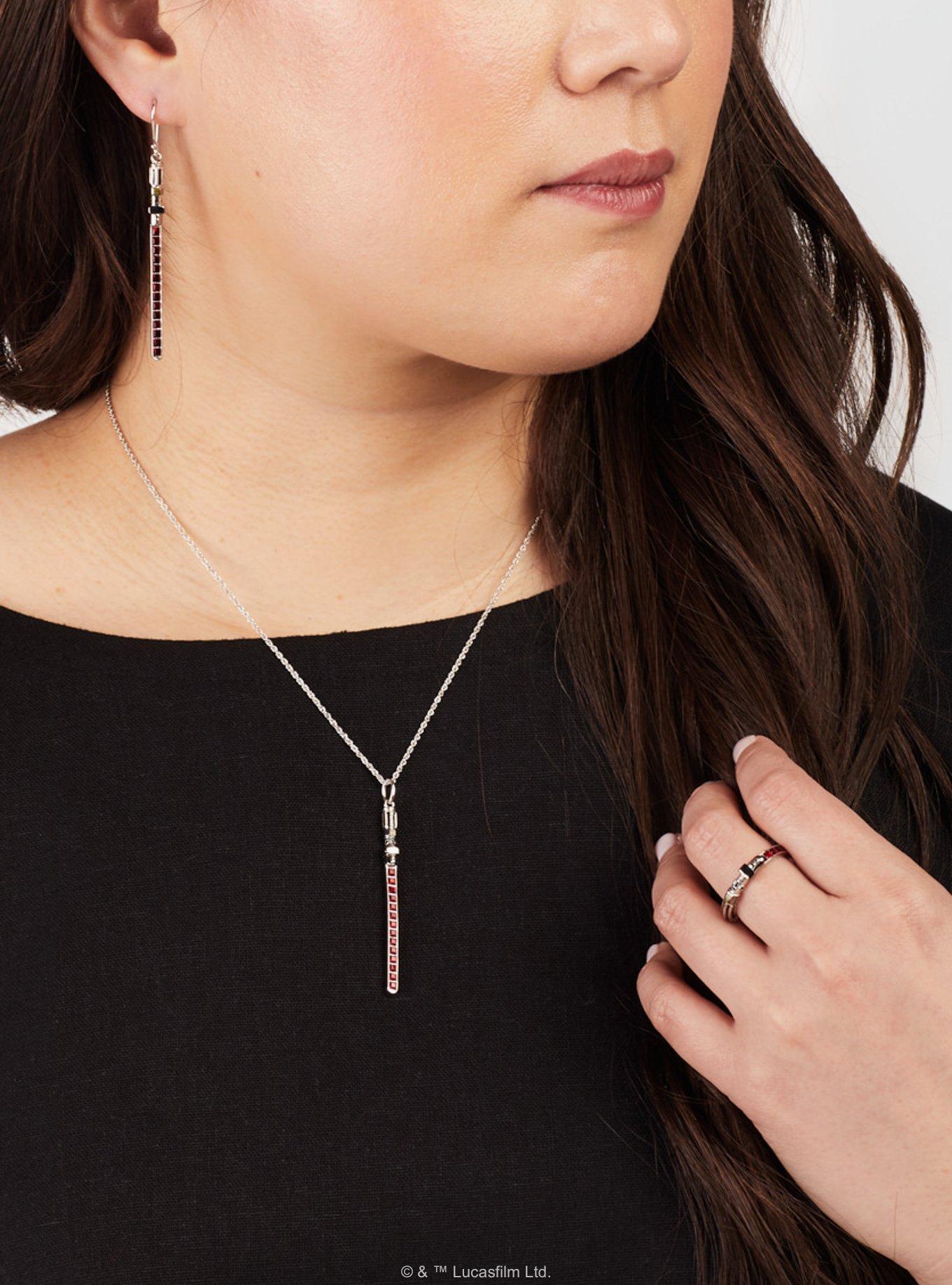 Star Wars X RockLove Darth Vader Crystal Lightsaber Necklace, , hi-res