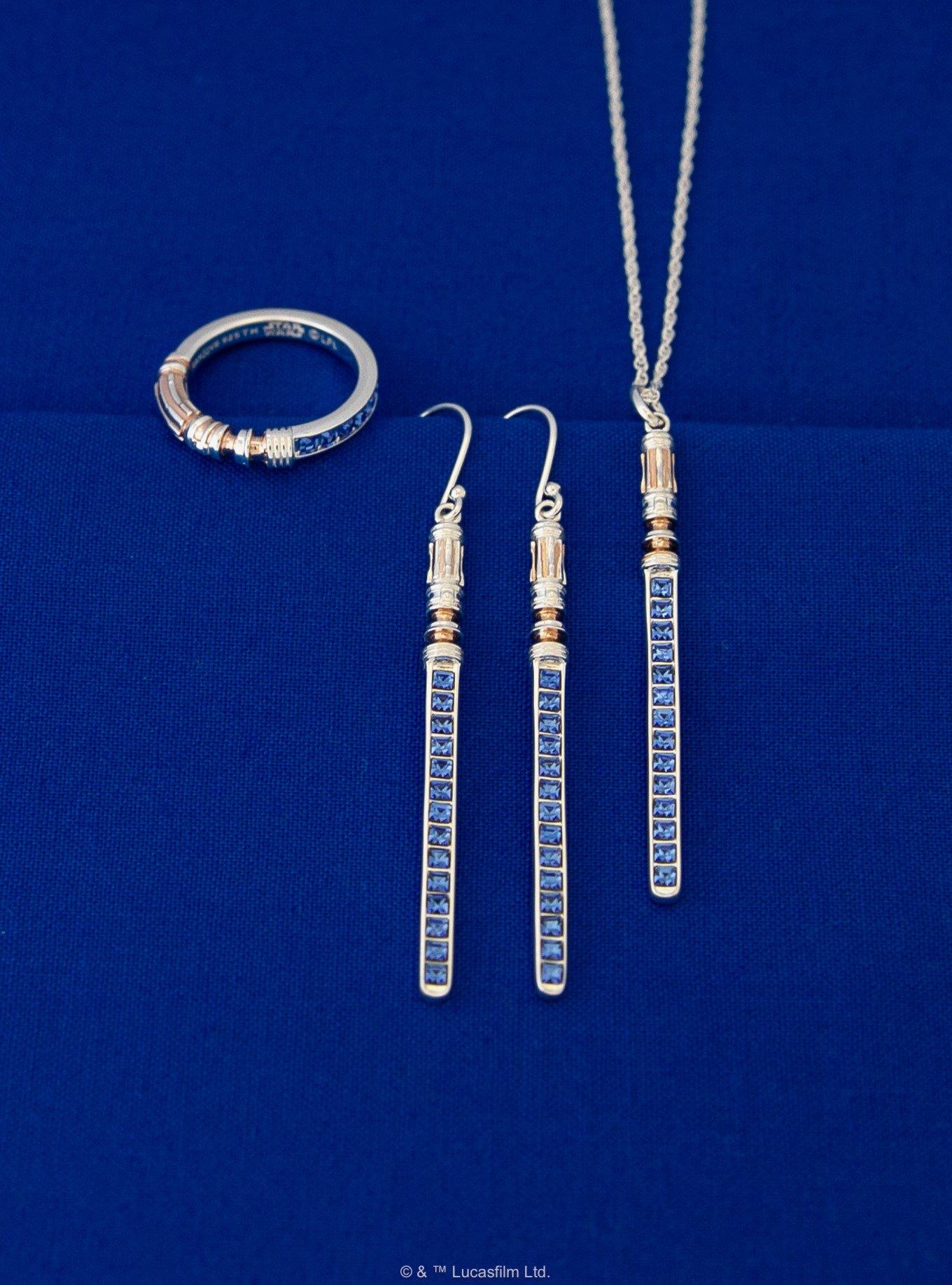 Star Wars X RockLove Leia Organa Crystal Lightsaber Necklace, , alternate