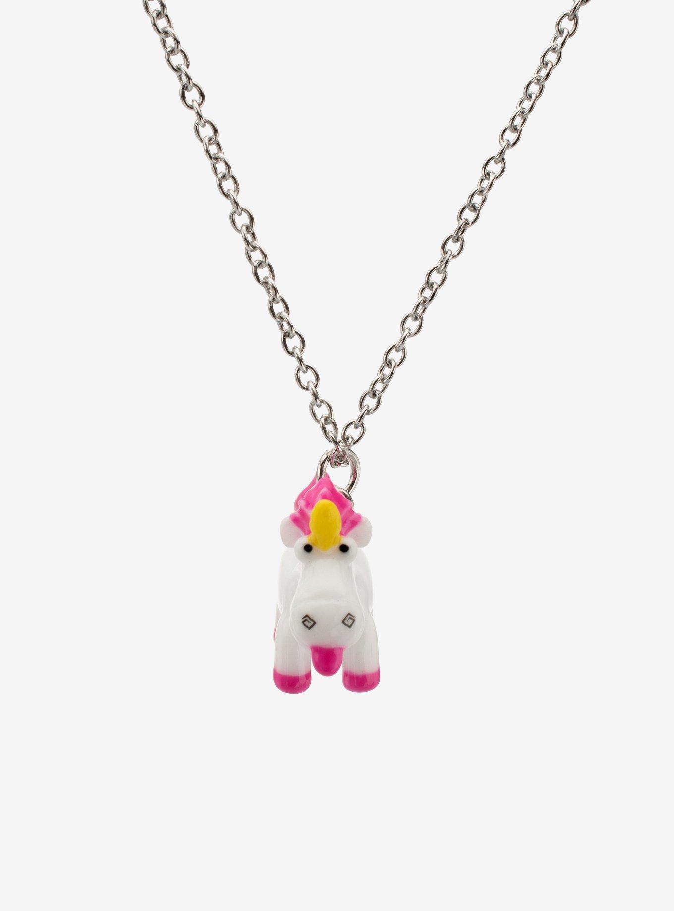 Minions Fluffy Unicorn Necklace, , hi-res