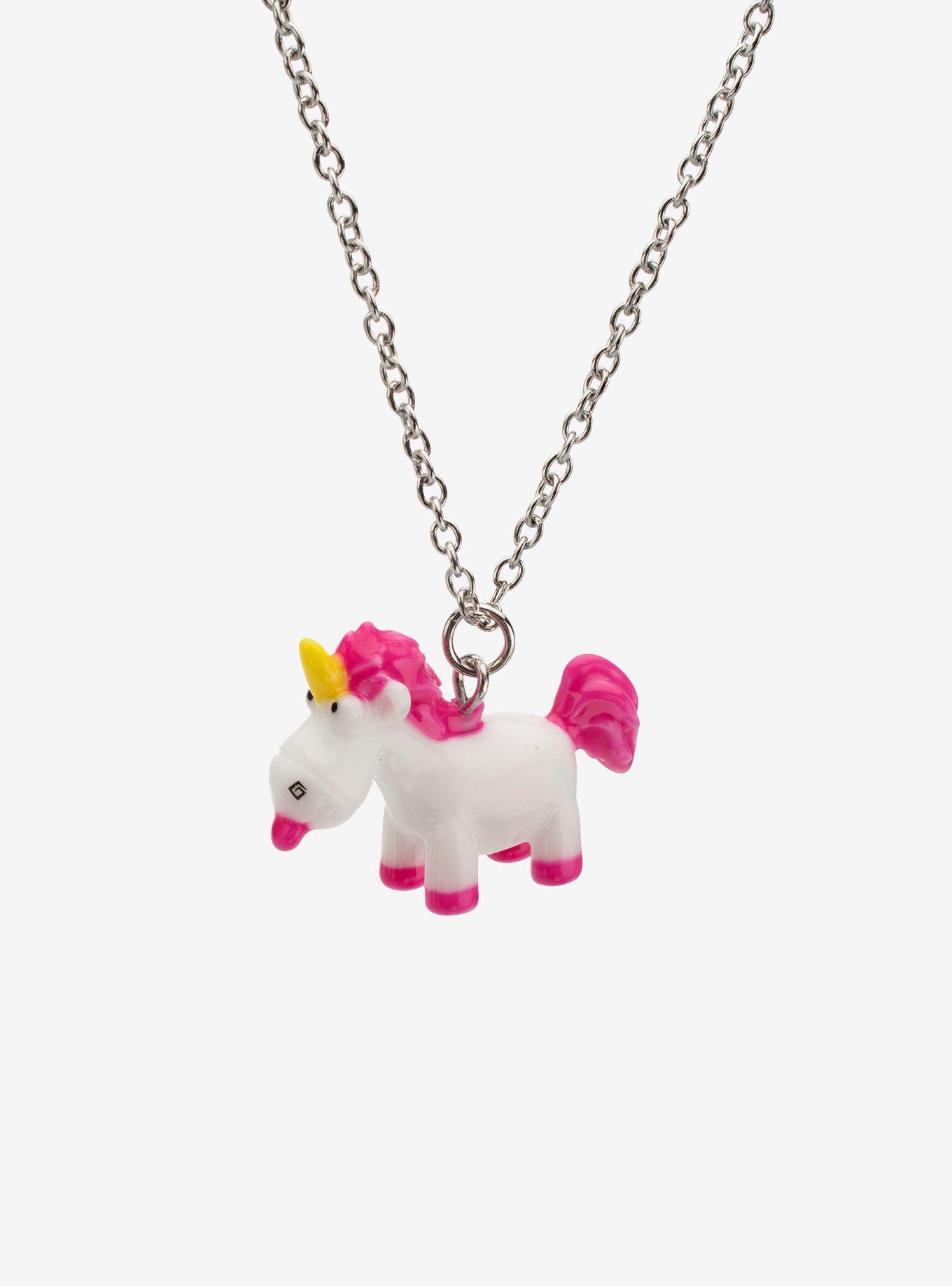 Minions Fluffy Unicorn Necklace, , alternate - view 3