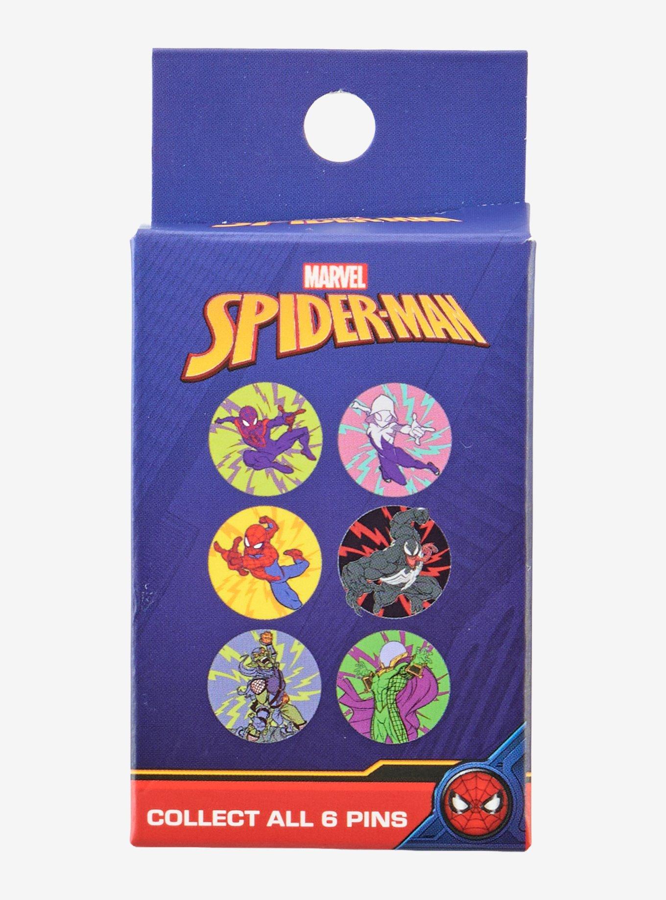 Marvel Spider-Man Characters Blind Box Enamel Pin - BoxLunch Exclusive, , hi-res
