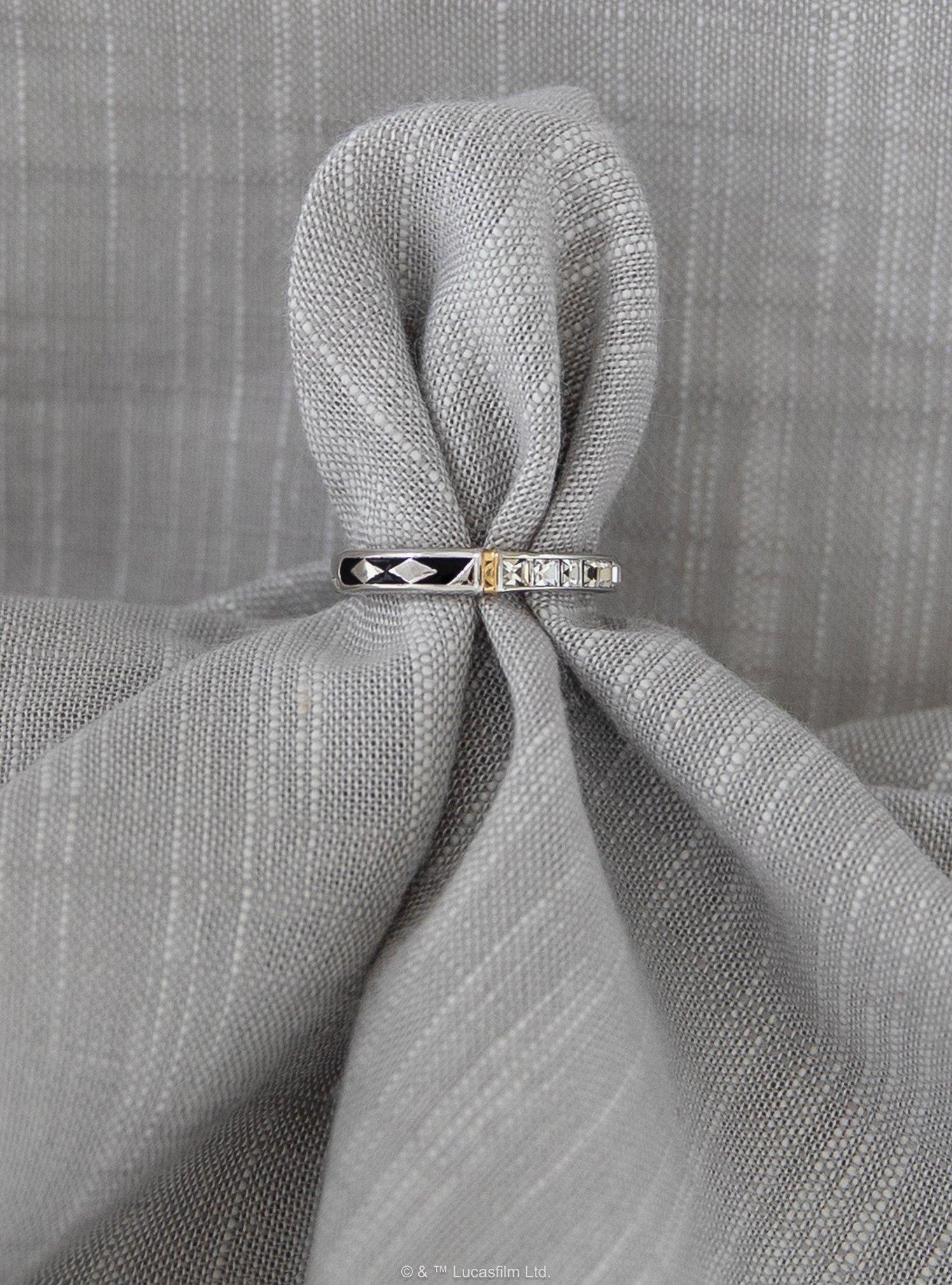 Star Wars X RockLove Ahsoka Tano Crystal Lightsaber Ring, SILVER, alternate