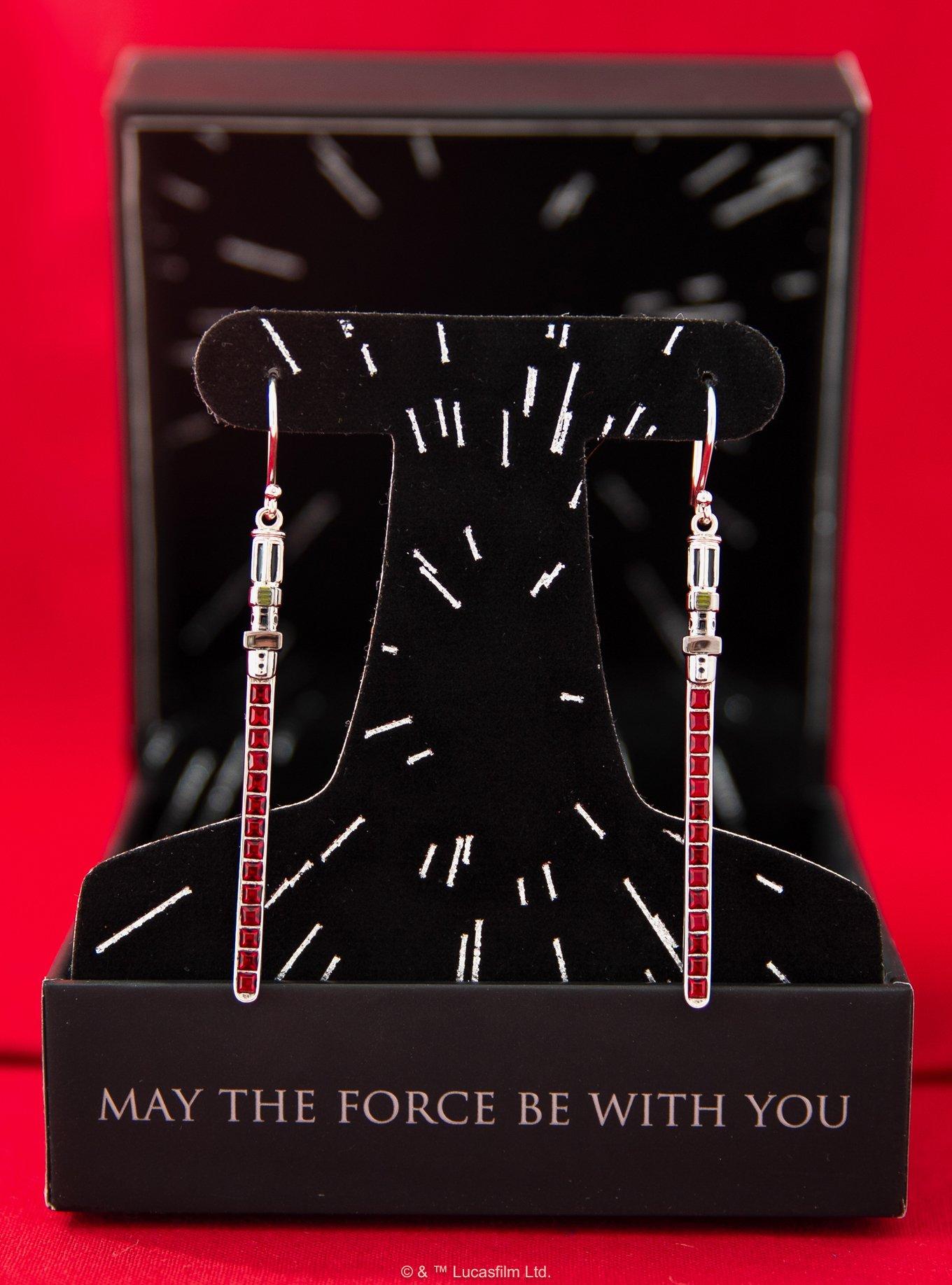 Star Wars X RockLove Darth Vader Crystal Lightsaber Earrings, , hi-res