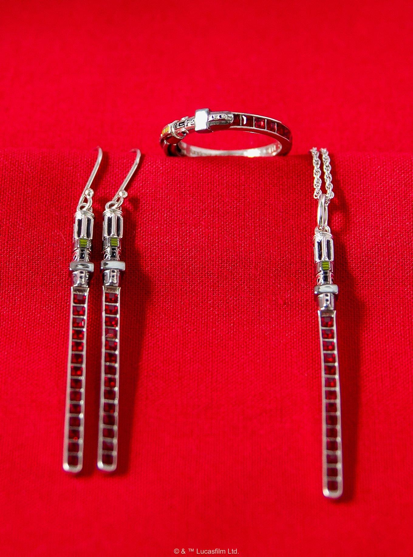 Star Wars X RockLove Darth Vader Crystal Lightsaber Necklace