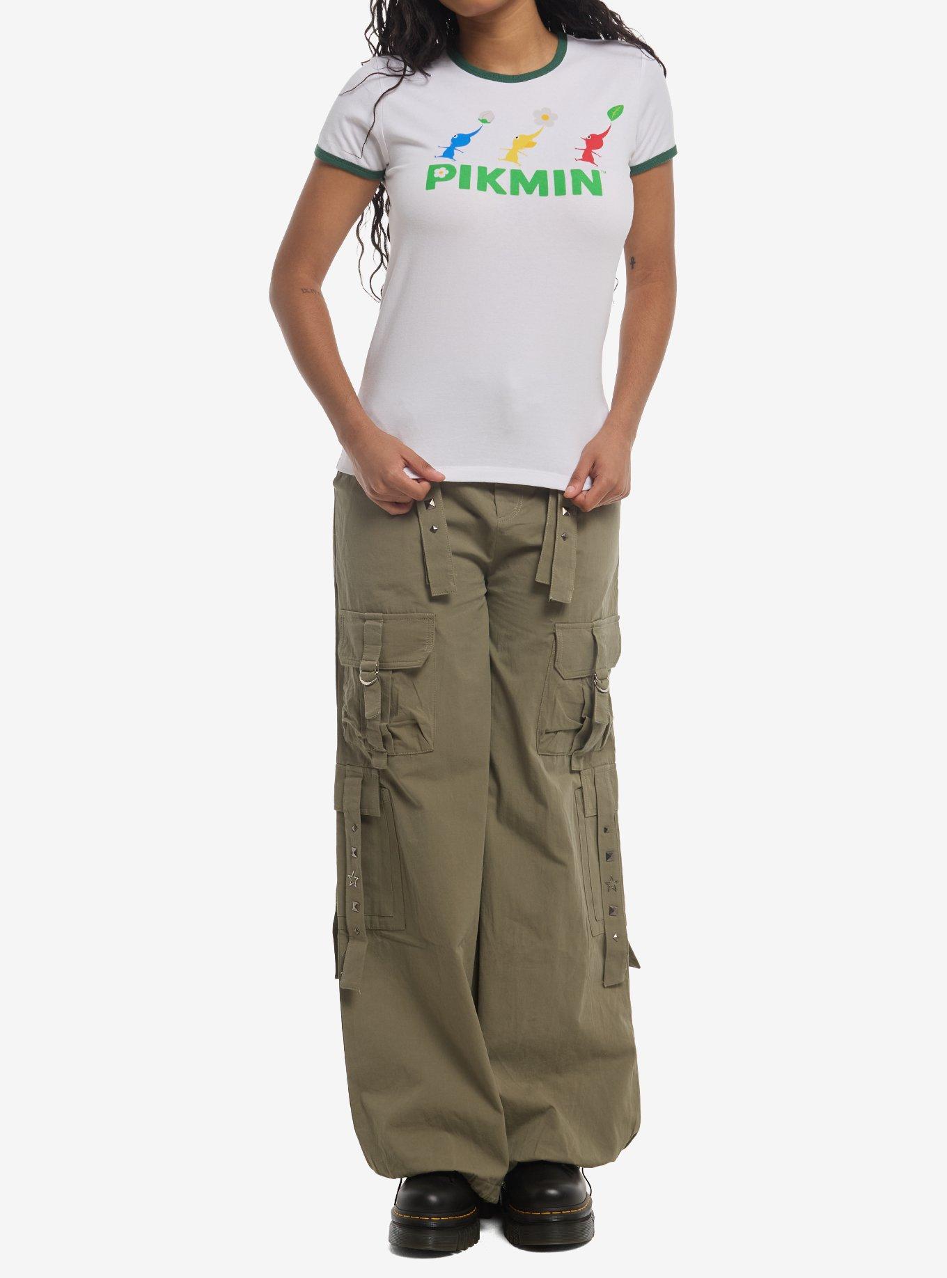 Pikmin Trio Girls Ringer T-Shirt, , hi-res
