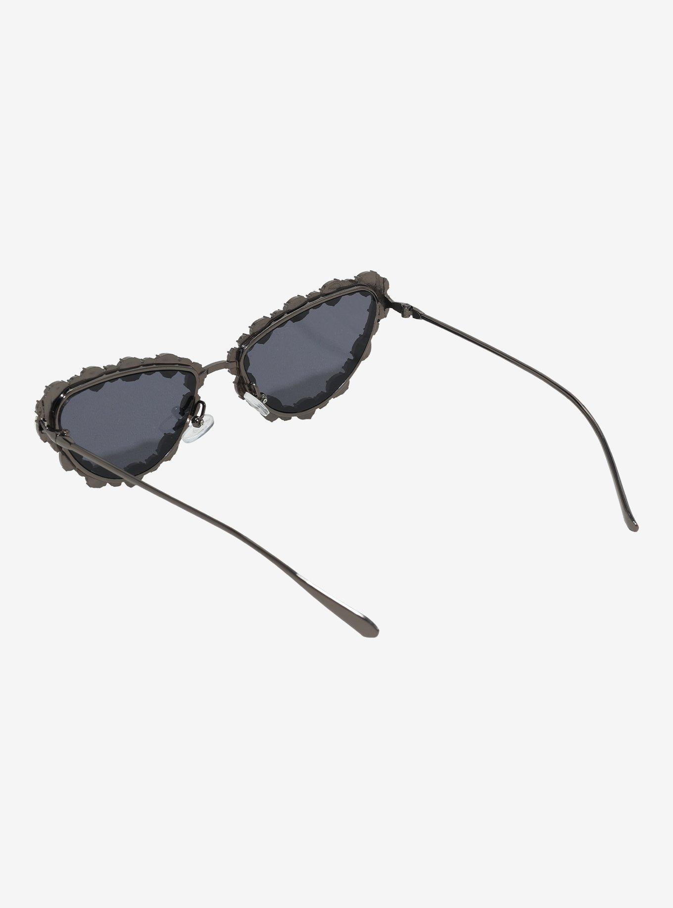 Black Bling Cat Eye Sunglasses, , hi-res