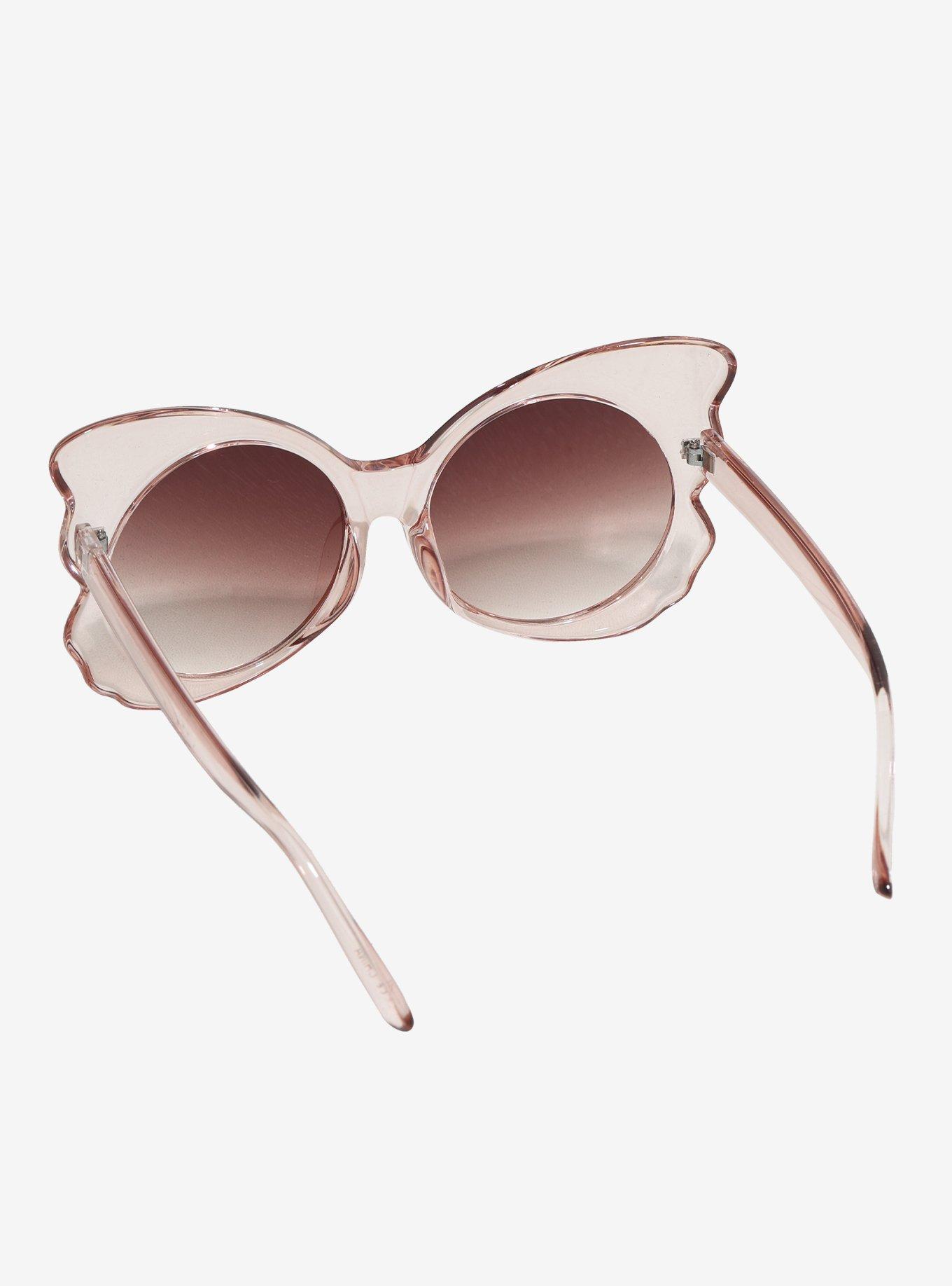 Pink Butterfly Sunglasses, , hi-res