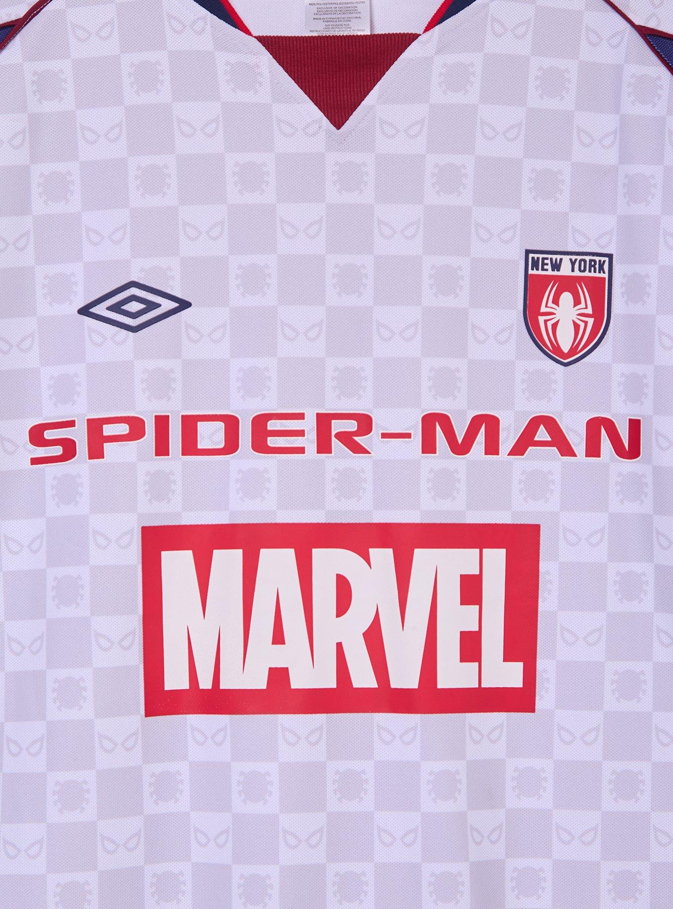 Marvel Spider-Man x Umbro Soccer Jersey - BoxLunch Exclusive, BLUE, alternate - view 5
