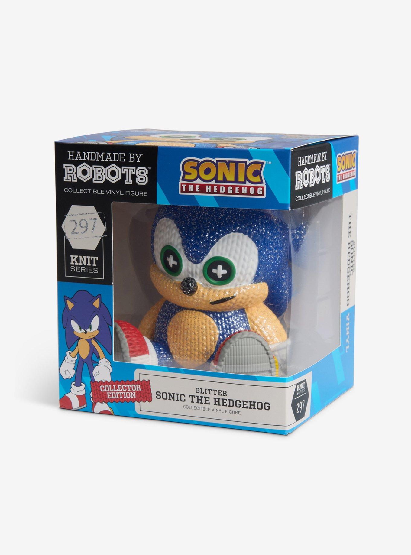 Handmade by Robots Sonic the Hedgehog Sonic (Glitter) Vinyl Figure, , alternate