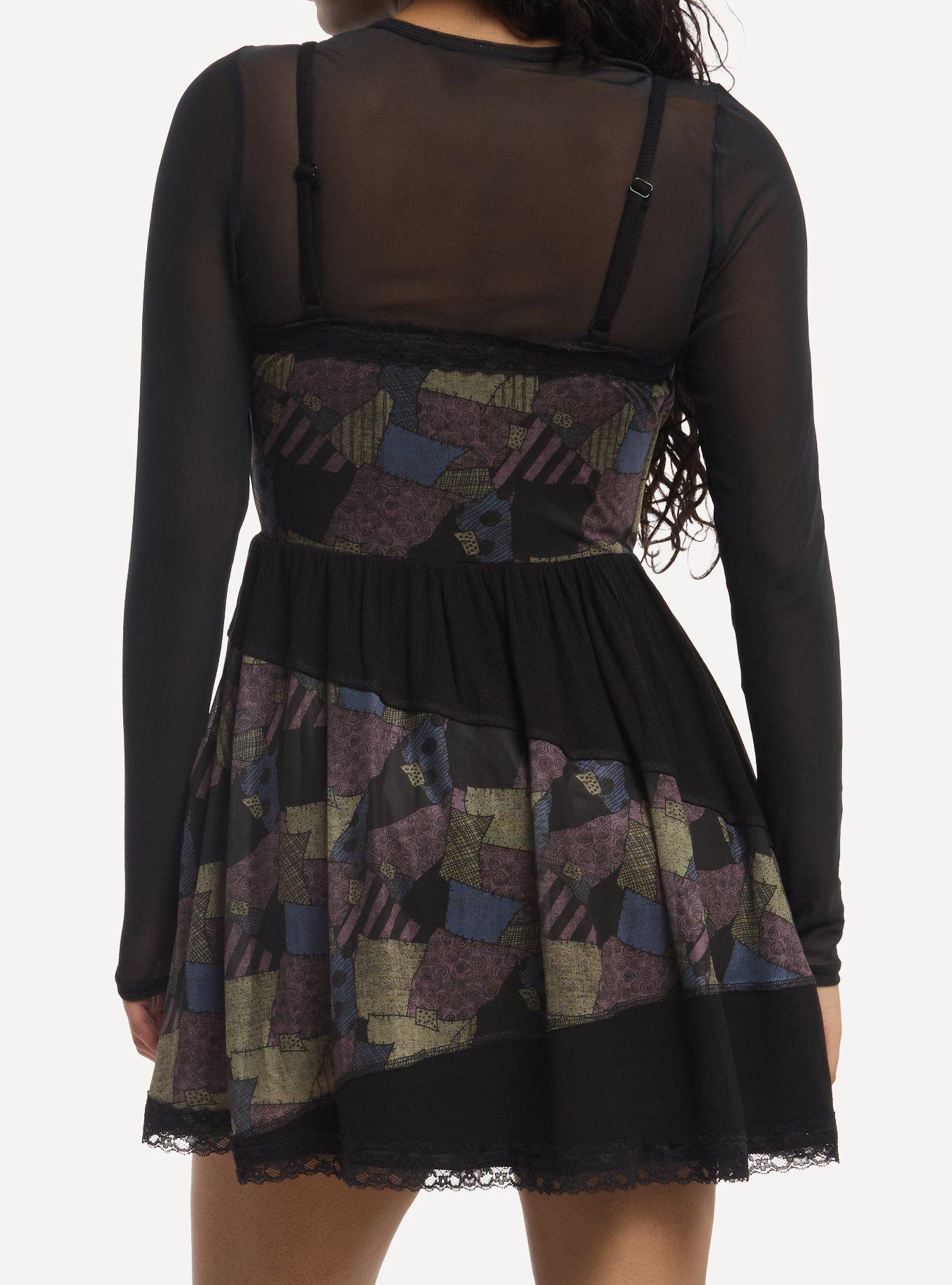 The Nightmare Before Christmas Sally Mesh Twofer Dress, MULTI, alternate - view 3