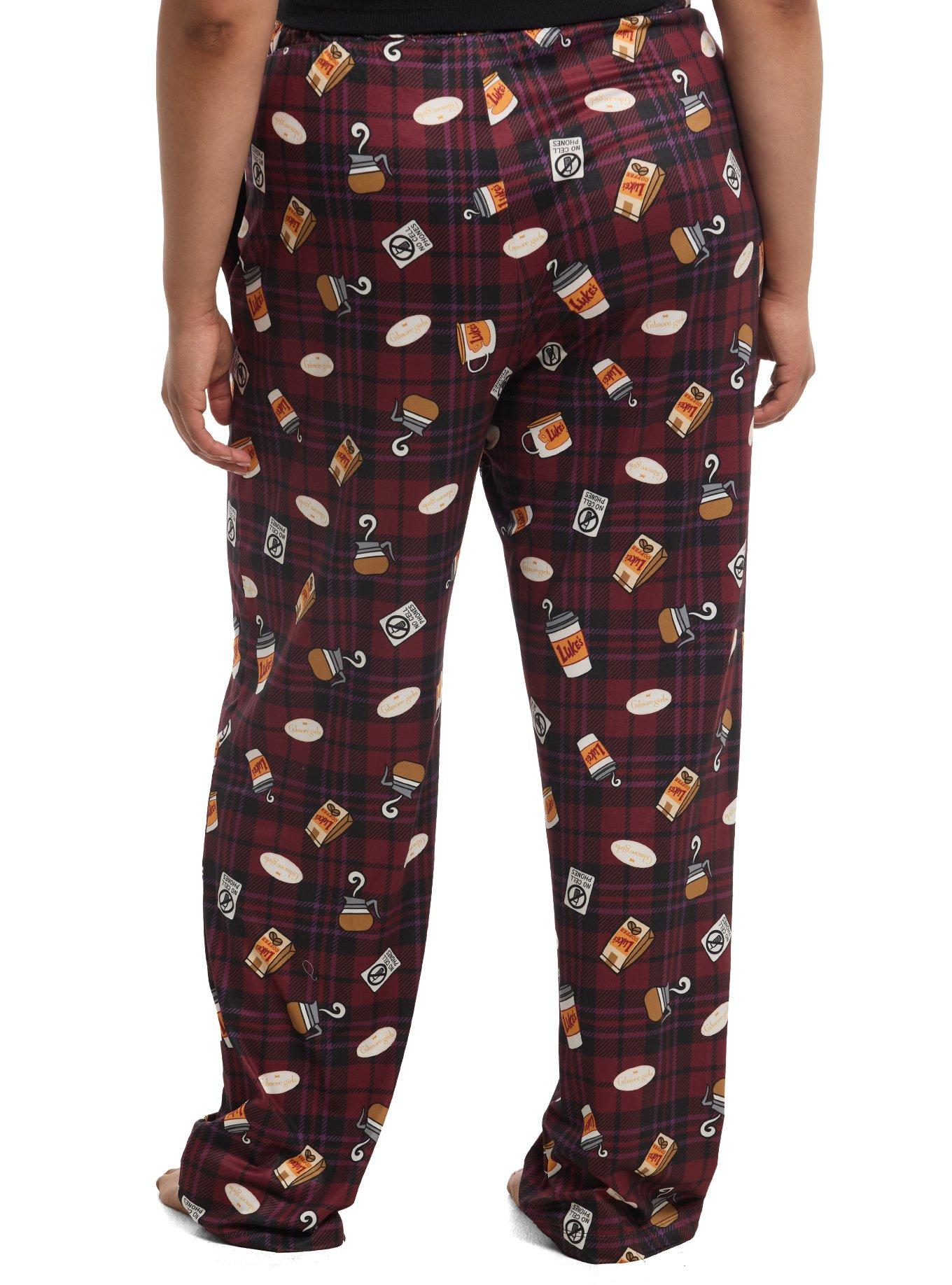 Gilmore Girls Plaid Icons Pajama Pants Plus Size, , hi-res