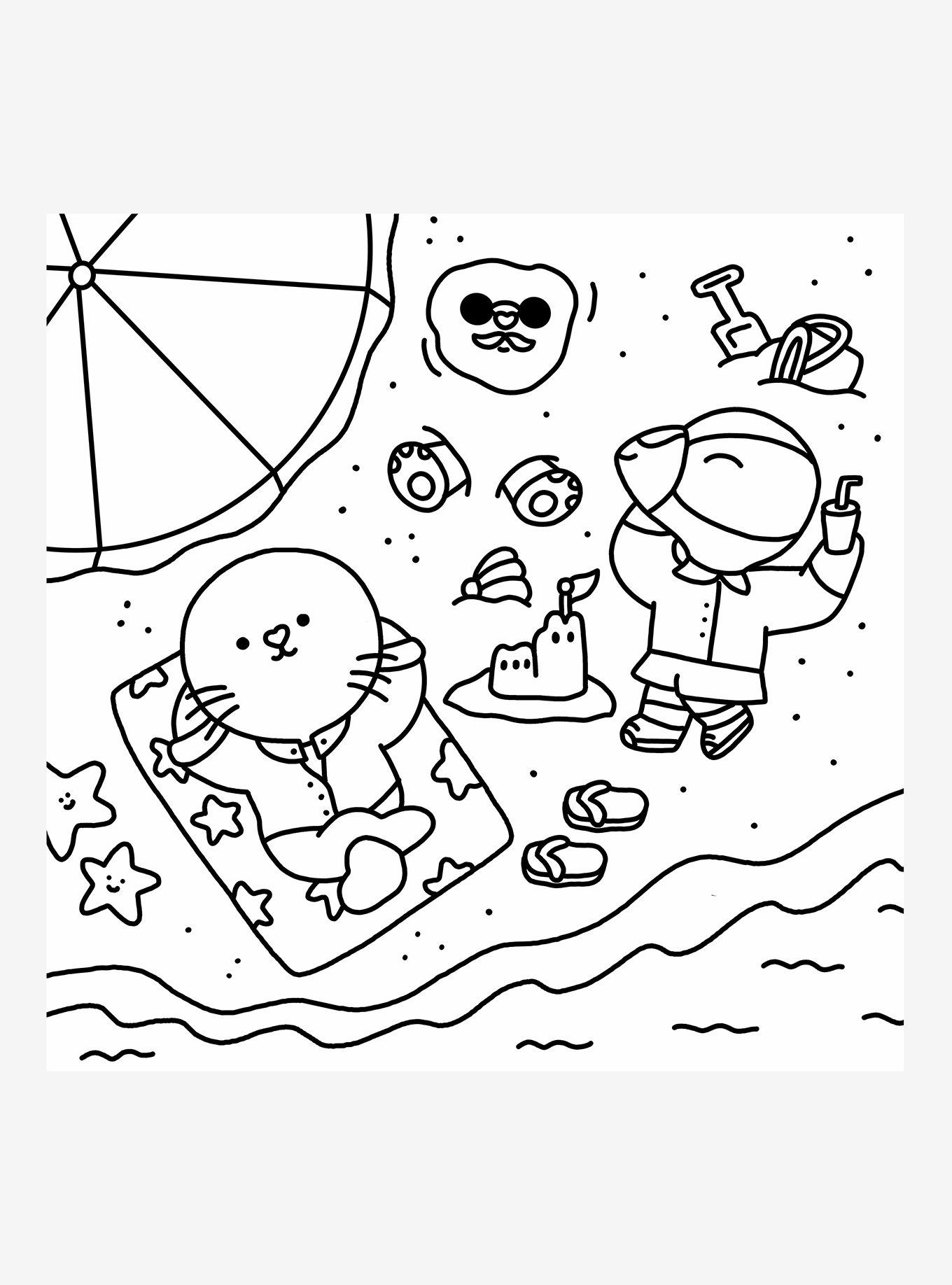 Summer Scenes: A Cozy Coloring Book, , alternate - view 4