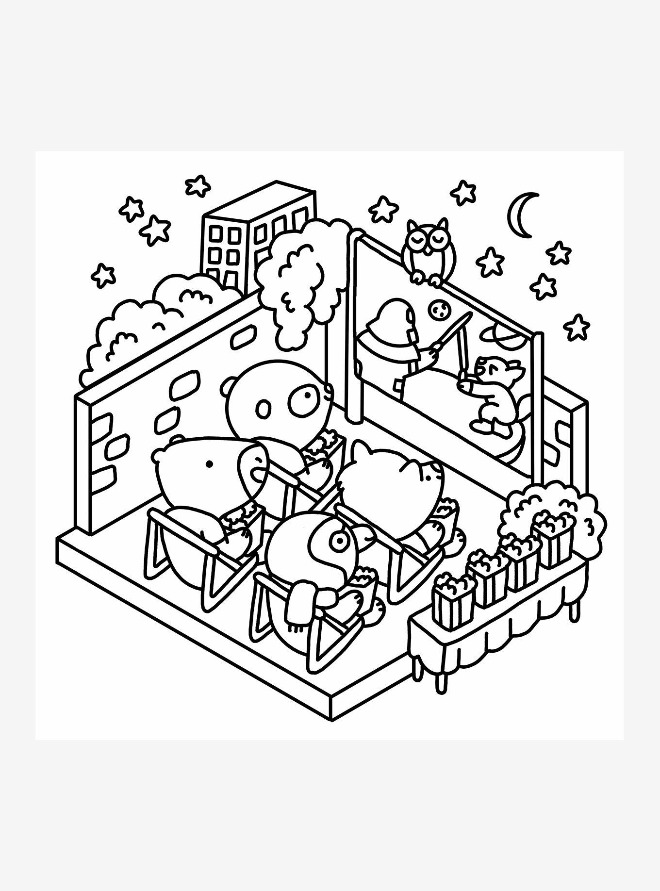 Summer Scenes: A Cozy Coloring Book, , alternate - view 6