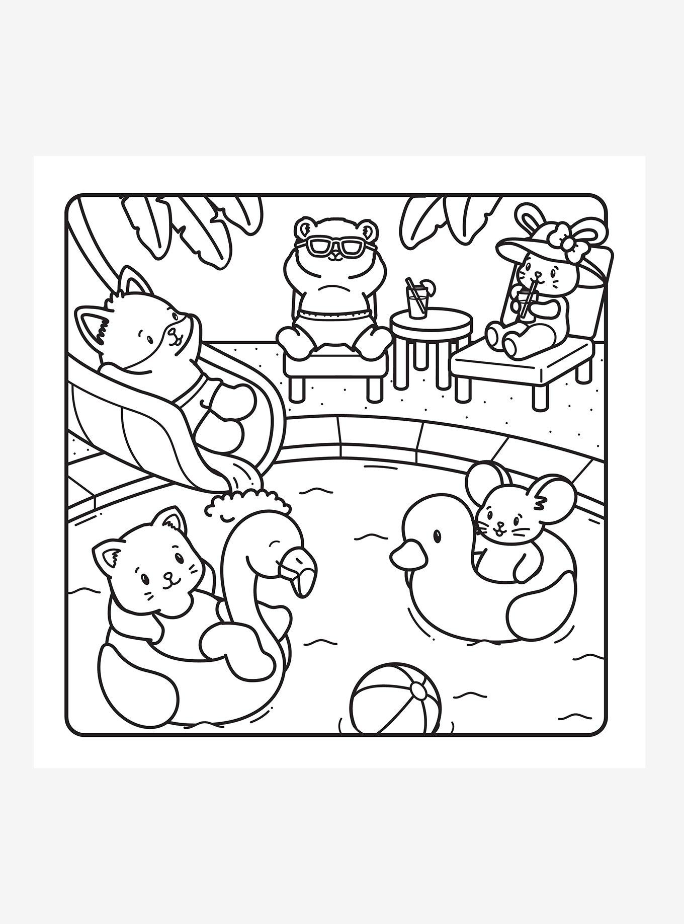Cute 'N' Cozy The Sunny Summer Days Coloring Book, , hi-res