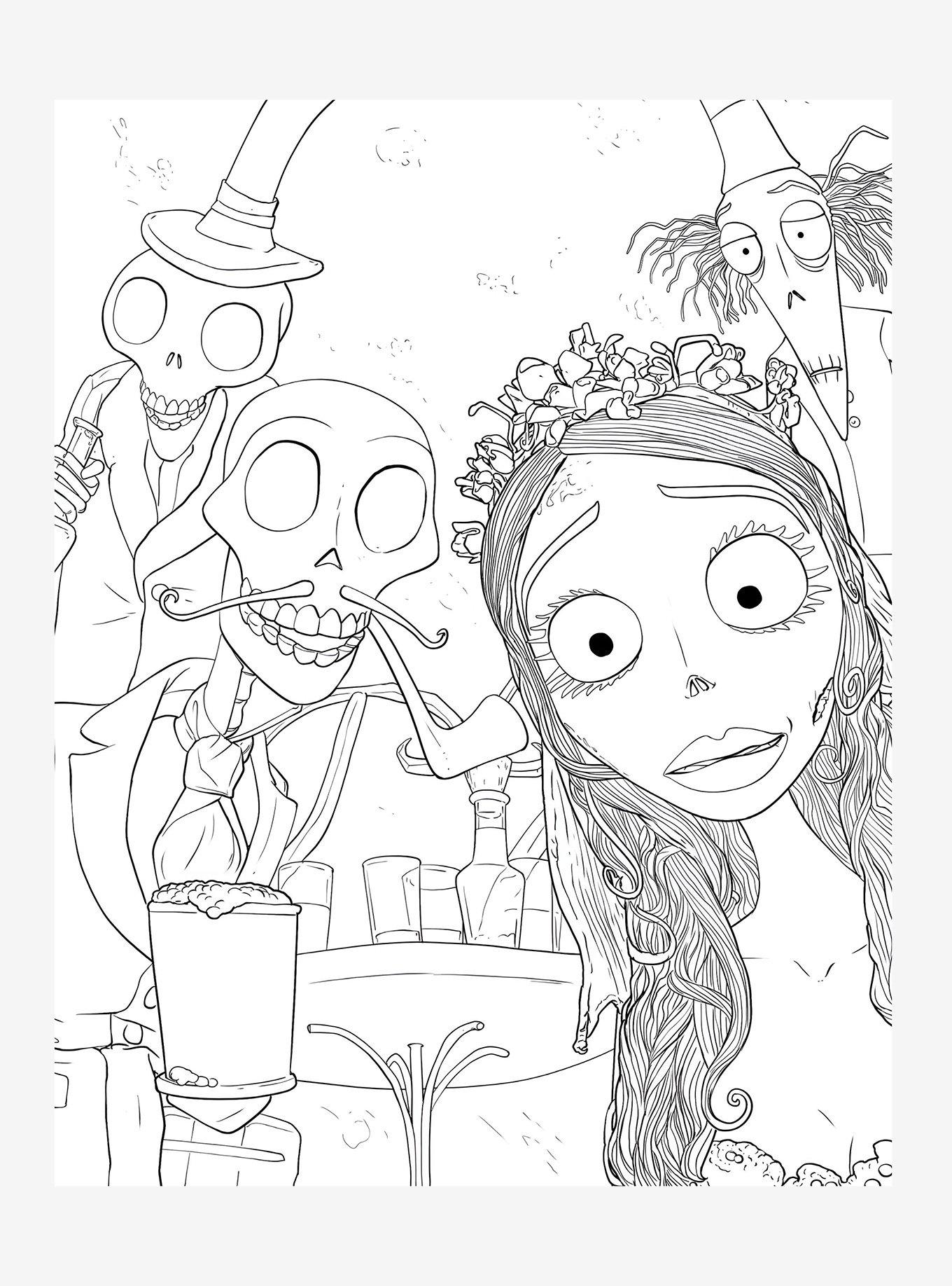 Corpse Bride Glow-In-The-Dark Coloring Book, , alternate - view 5