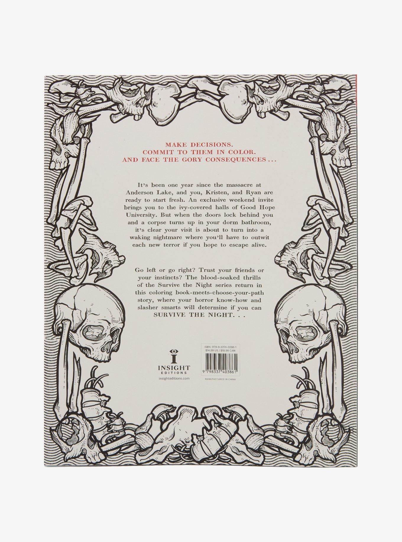 Survive the Night: Dorm of the Dead: A Horrific Coloring Adventure Book, , alternate - view 3