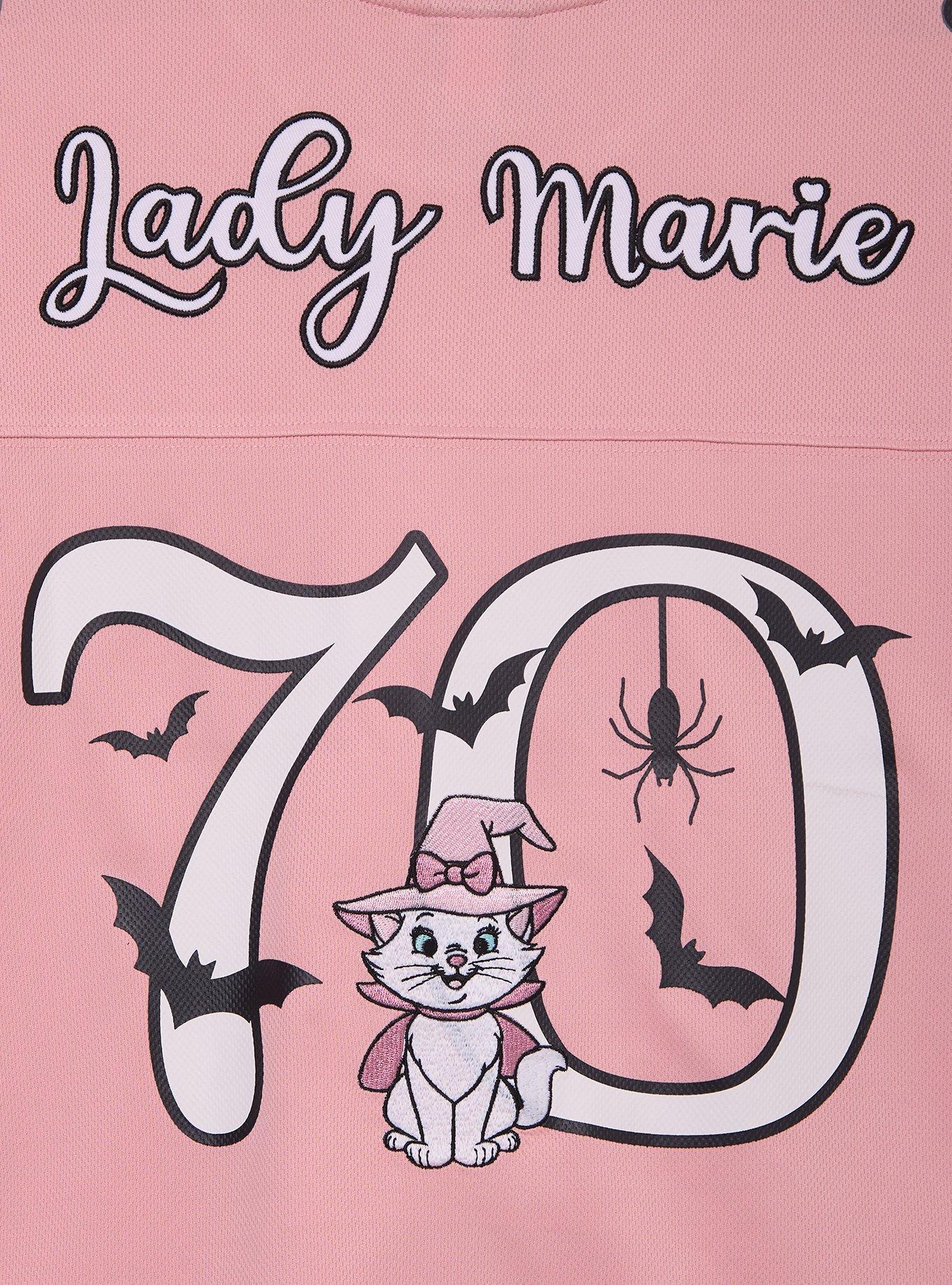 Disney The Aristocats Marie Halloween Women's Plus Size Football Jersey &mdash; BoxLunch Exclusive, BLACK, alternate - view 4