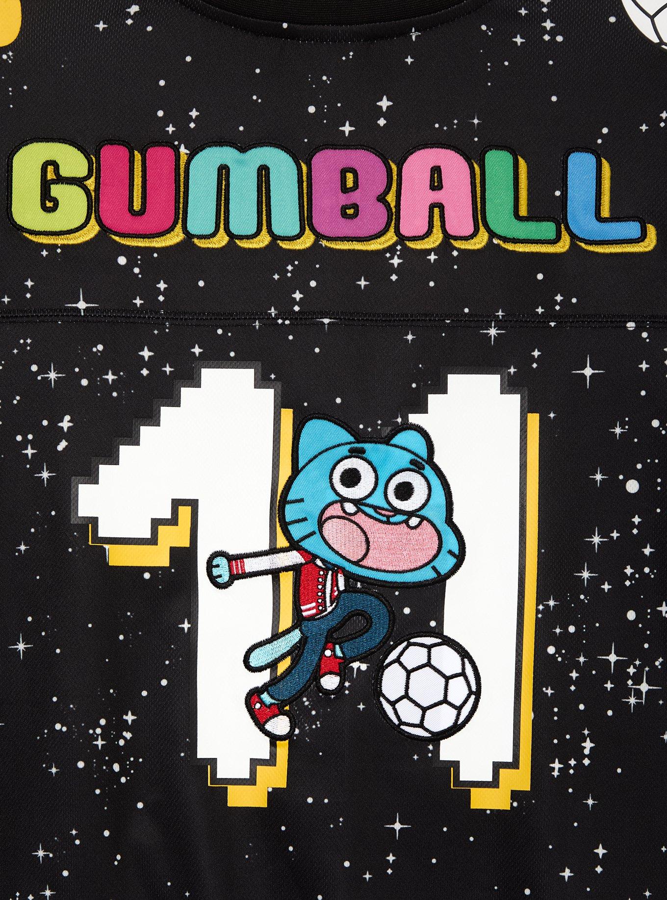 The Amazing World of Gumball Women's Cropped Football Jersey - BoxLunch Exclusive, MULTI, alternate - view 4