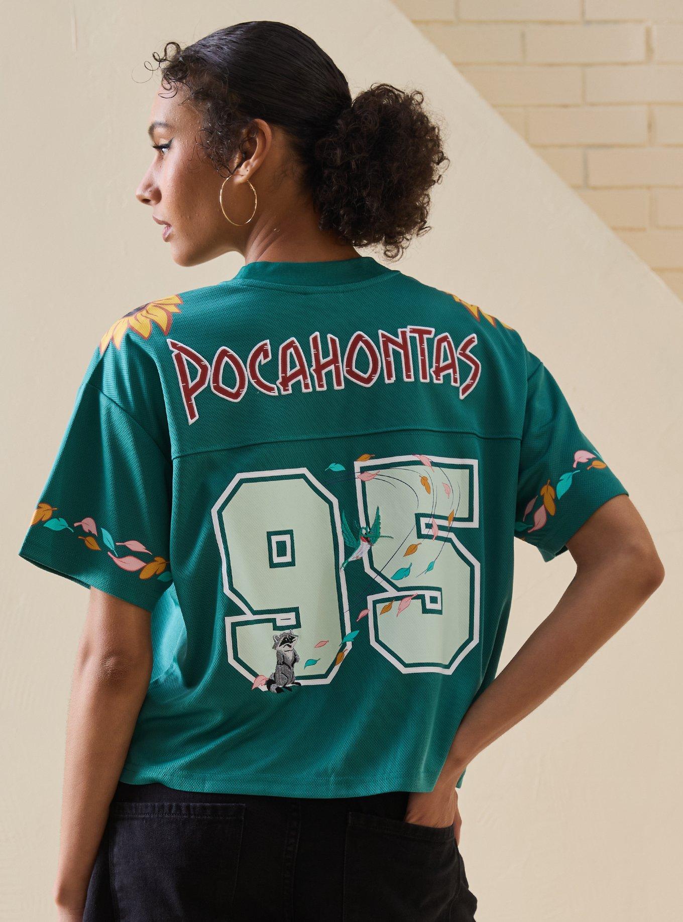 Disney Pocahontas Women's Cropped Football Jersey - BoxLunch Exclusive
